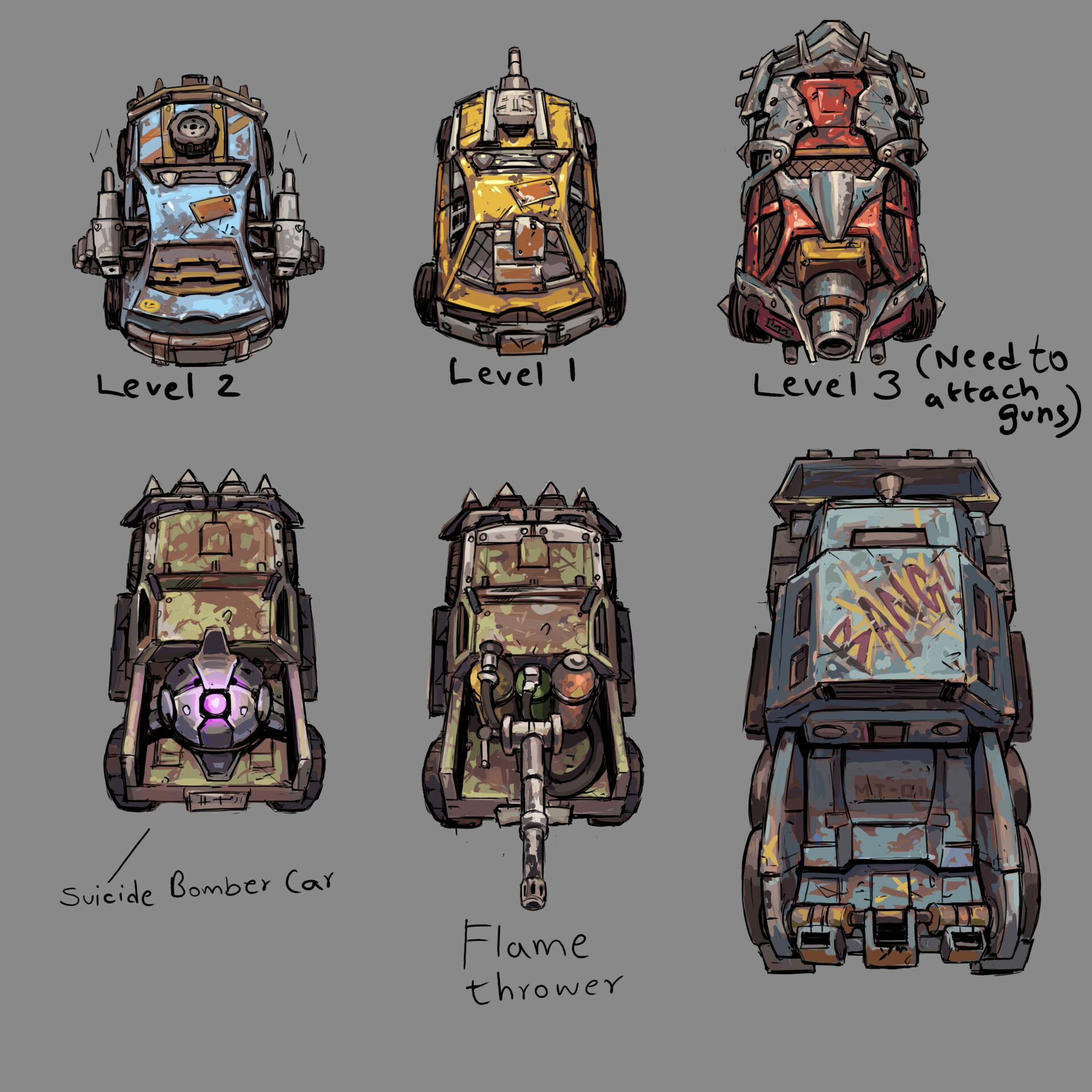 artstation-2d-car-game-concept-apocalyptic-theme