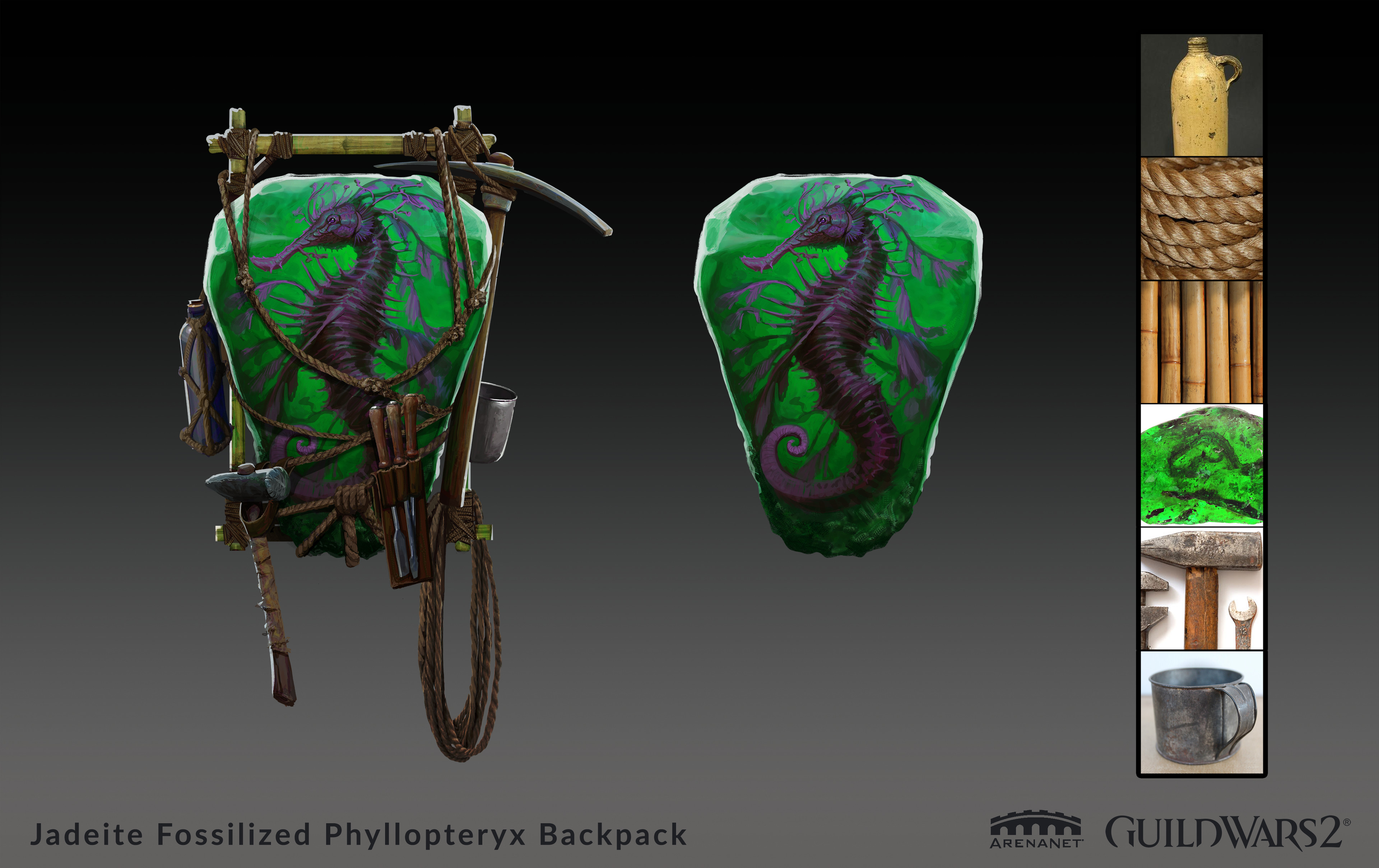Jade fossil backpack concept