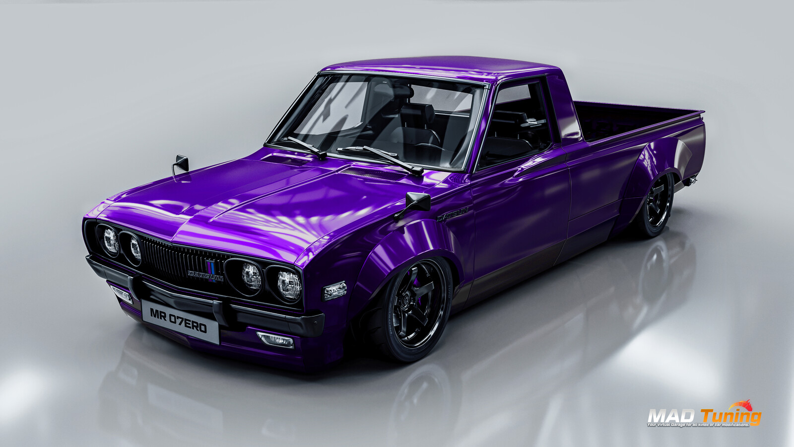 Purple with black trim combo