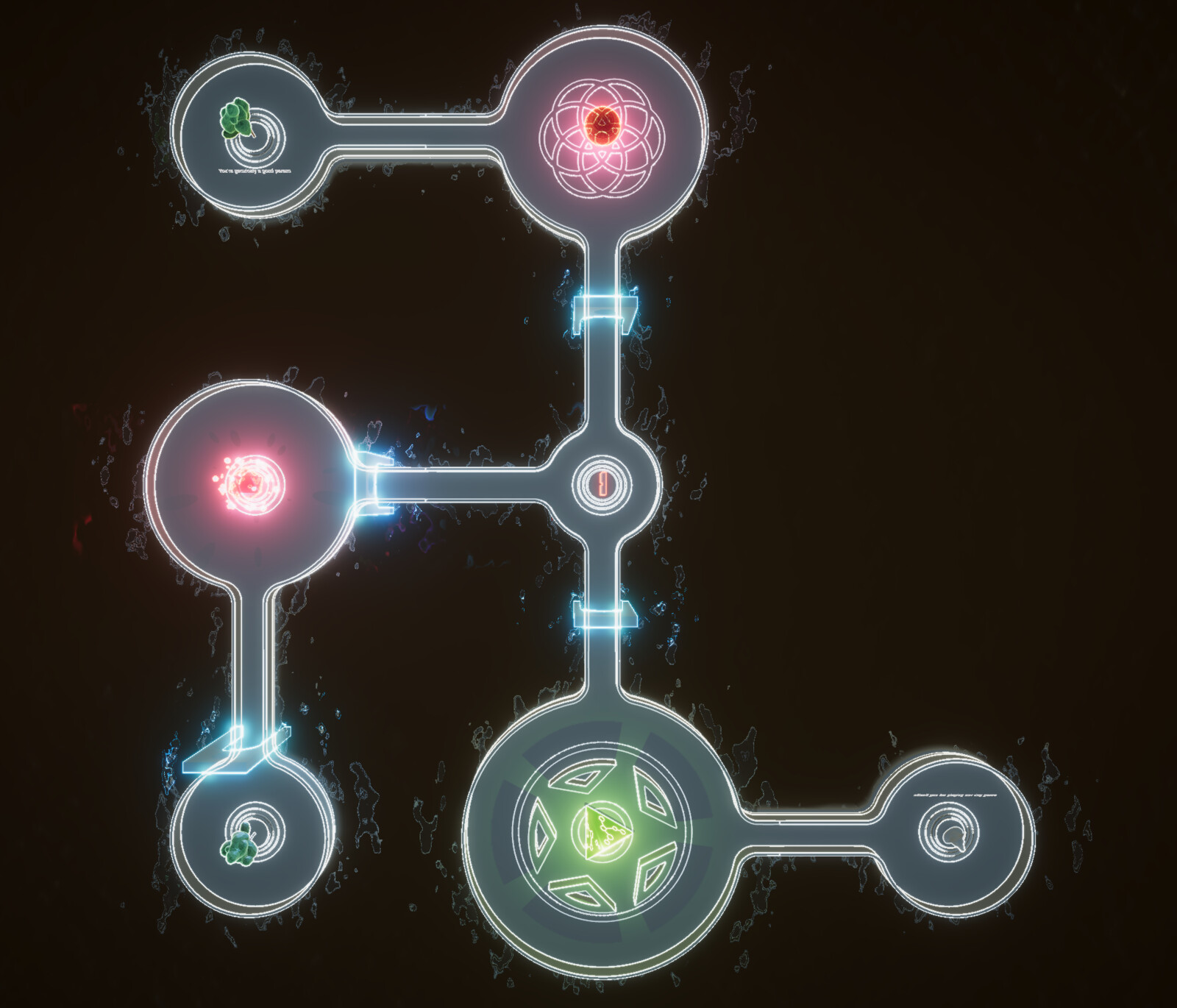 Top down of a little level.