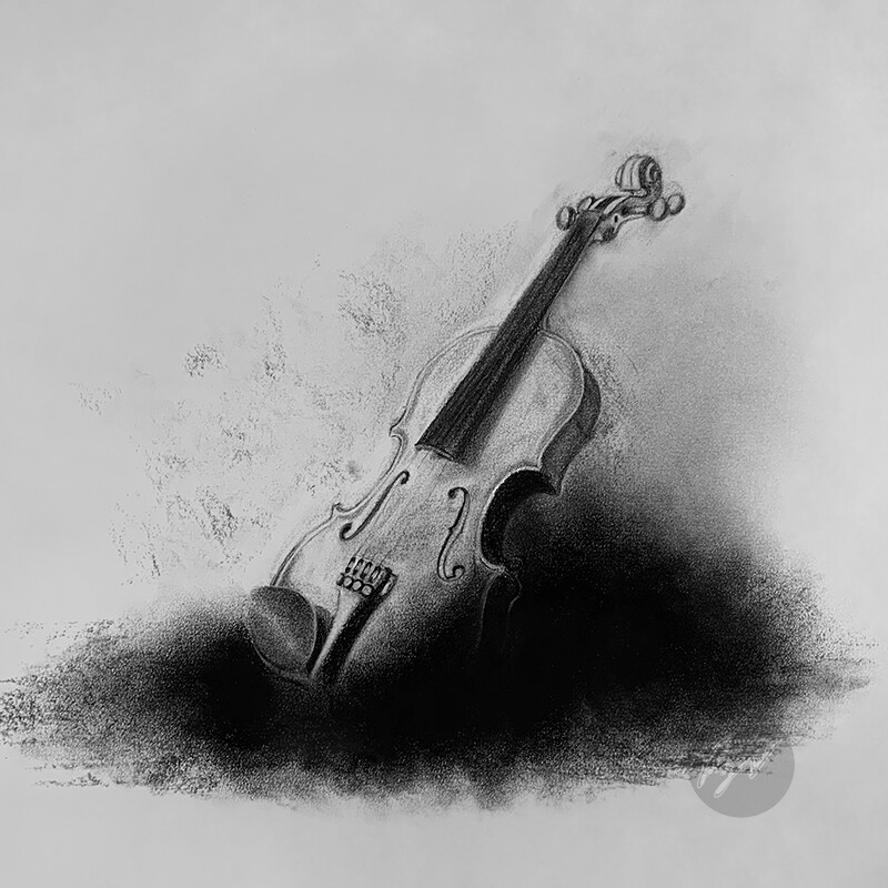 How to Draw A Violin Step by Step