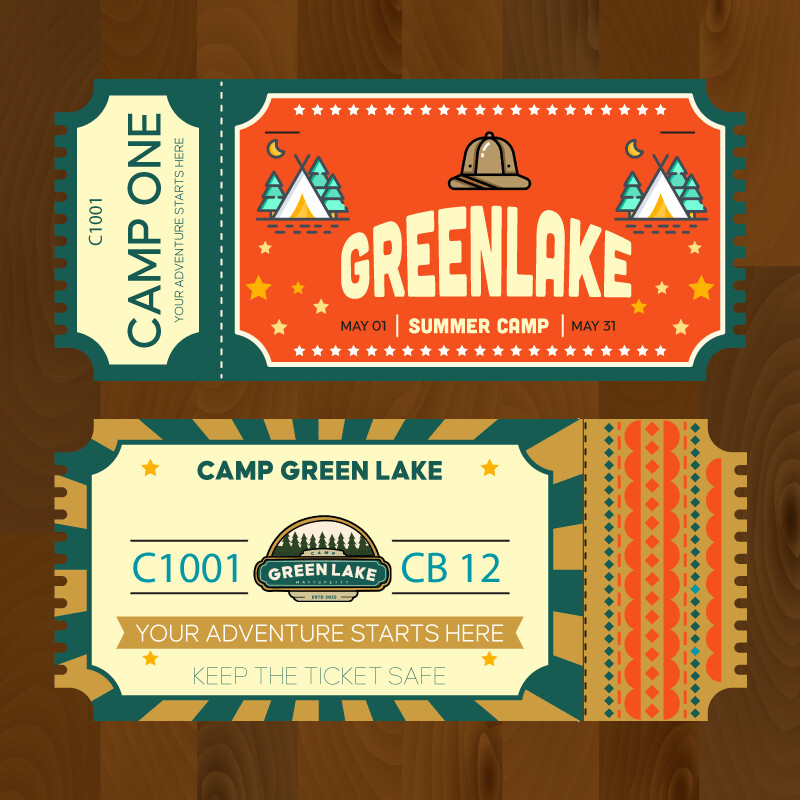 ArtStation - (BRANDING) Camp Green Lake Stationary
