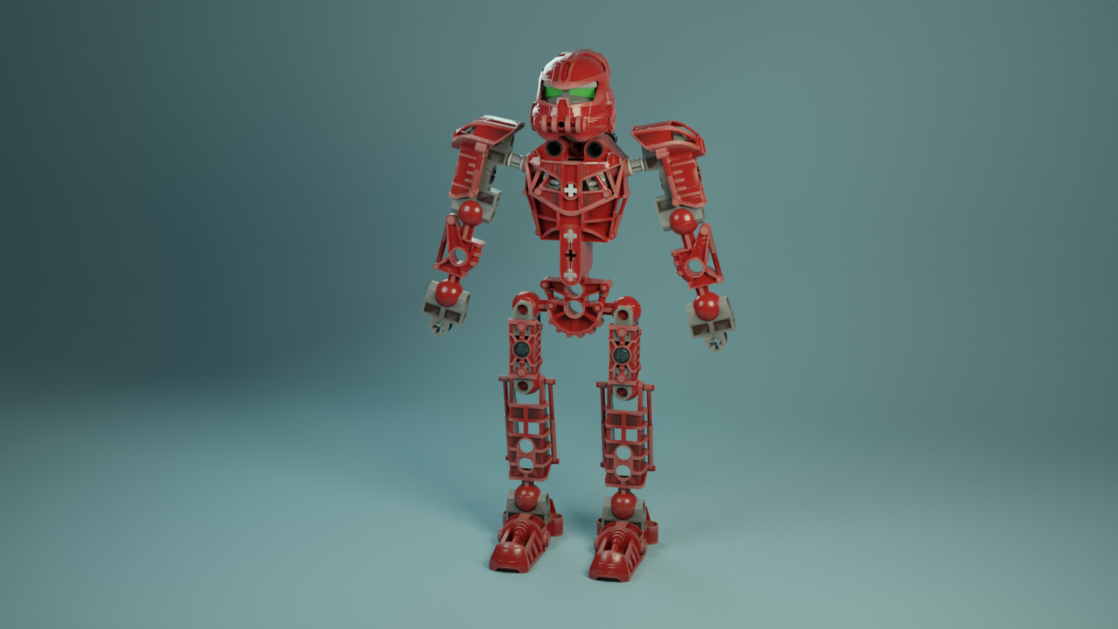 Cycles Render of the "Hero" asset of the project.