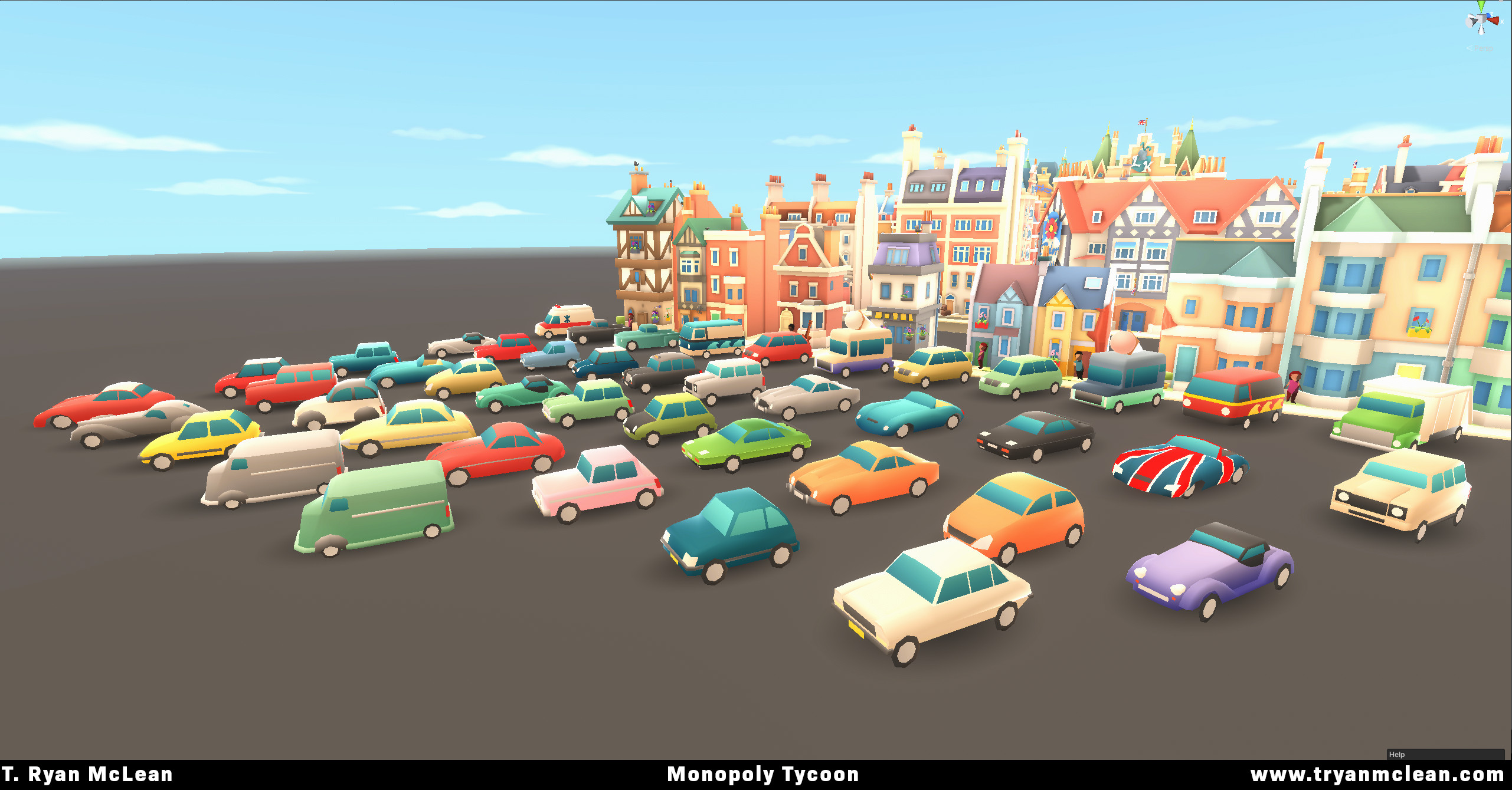 All vehicles modelled and textured by me. Building team's work in background.
