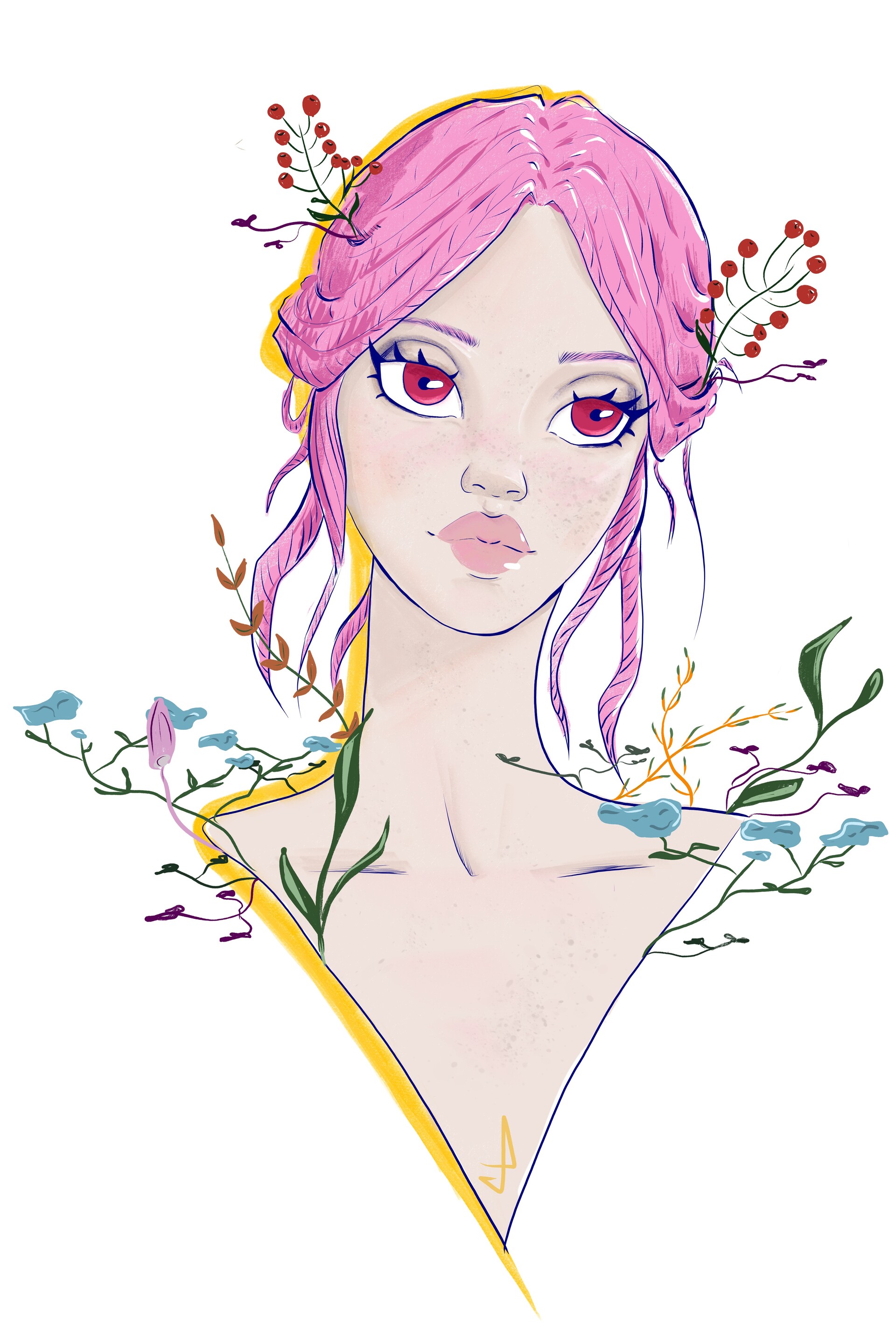 ArtStation - Flower girl
