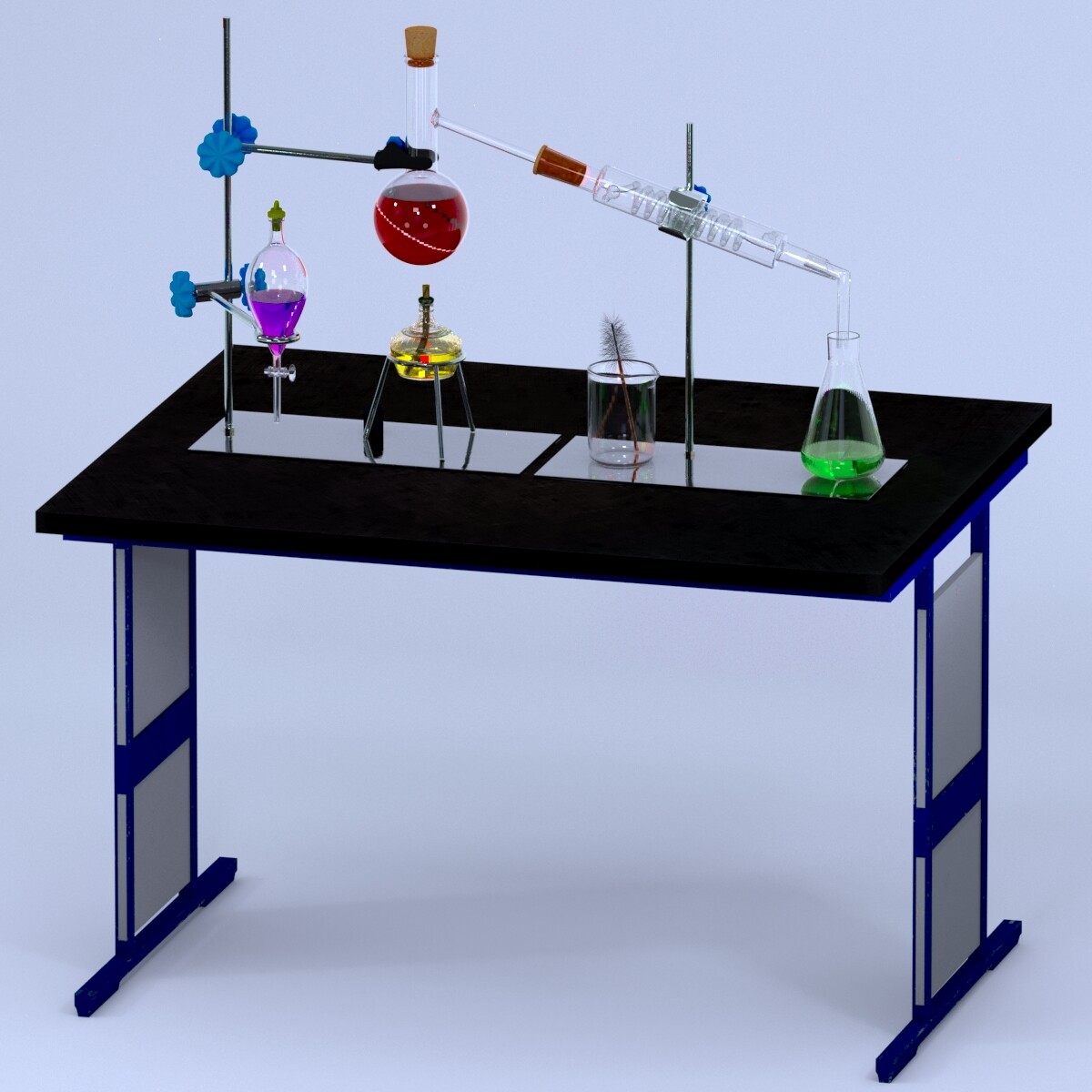 ArtStation Chemistry Laboratory Glassware on the table (Condenser)