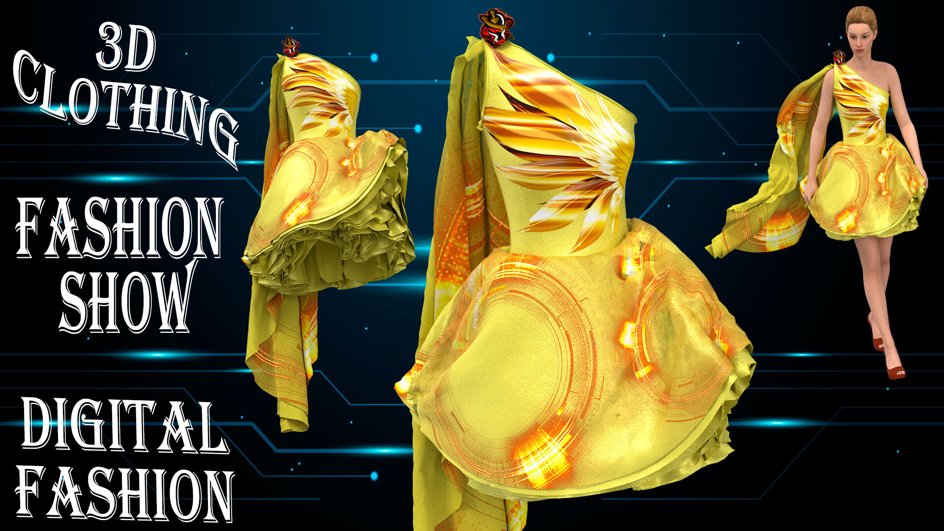 ArtStation - 3D dress Digital Fashion show 3D clothes design ArtStation - 3D dress Digital Fashion show 3D clothes design