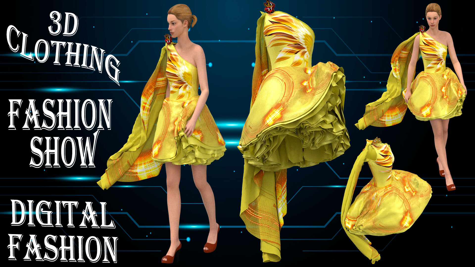 3d shop fashion illustration
