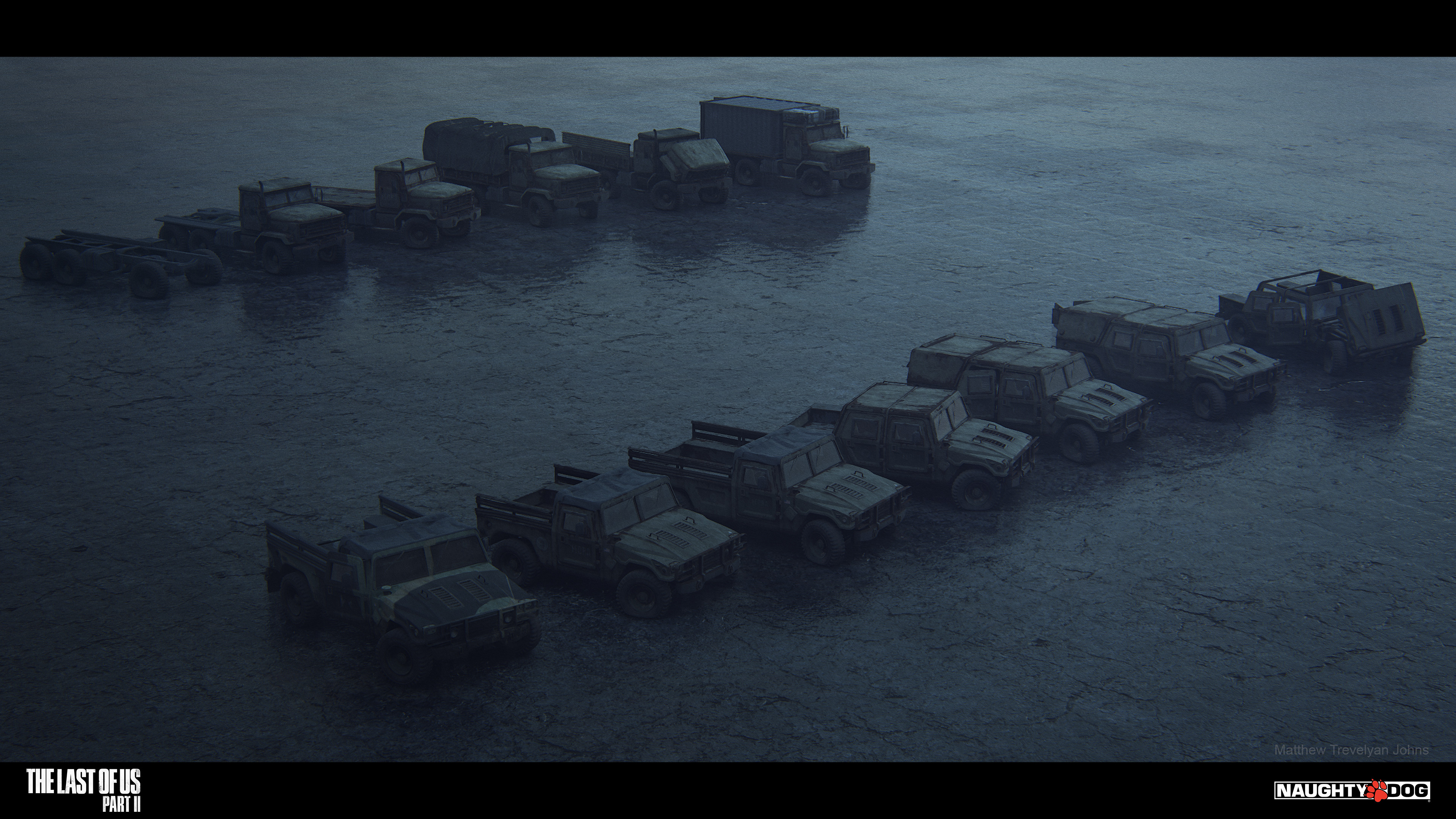 I designed these military vehicles to be completely modular, so that multiple variations could be made from a collection of re-usable parts. This meant many vehicles could exist in our levels, using our instancing system to save level memory