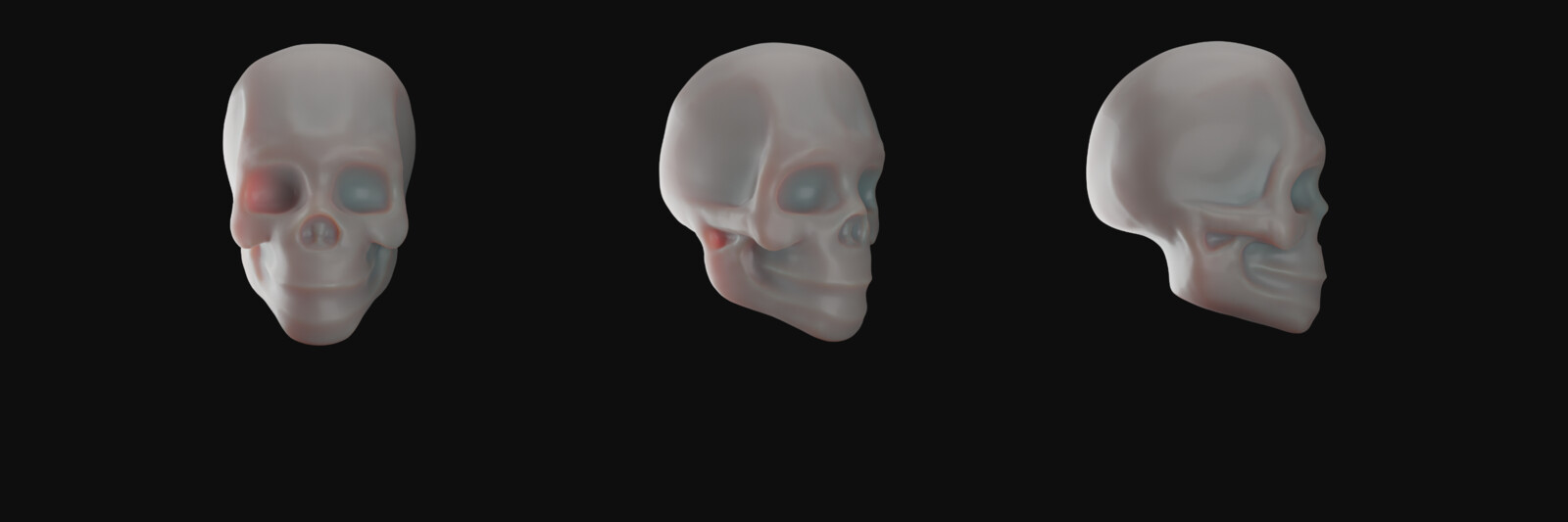 Starting off with an anatomically okaaay skull.