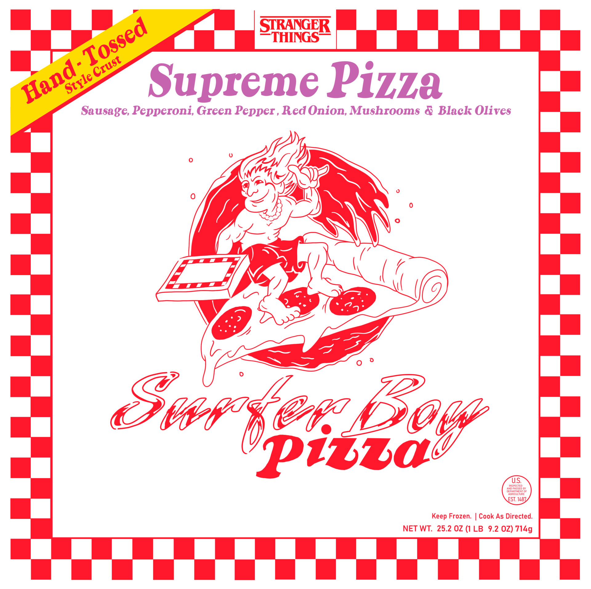 ArtStation - Surfer Boy Pizza Logo