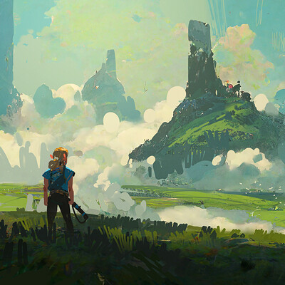ArtStation - Breath of the Wild Map Project - Central & Plateau