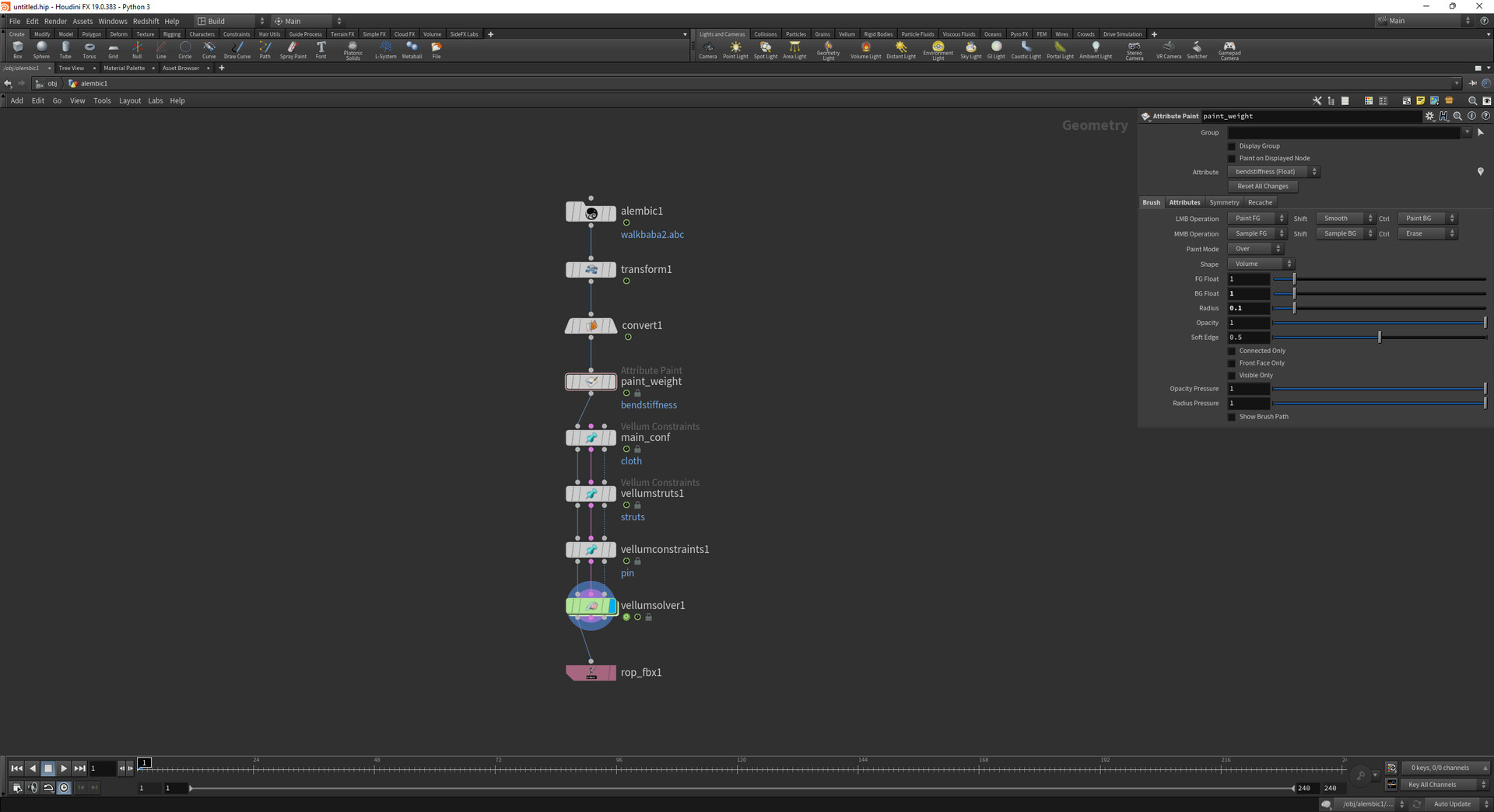 Vitaly Bahel Houdini woman breast simulation (Vellum)
