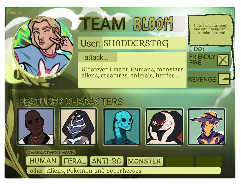 ArtStation Art Fight TEAM BLOOM