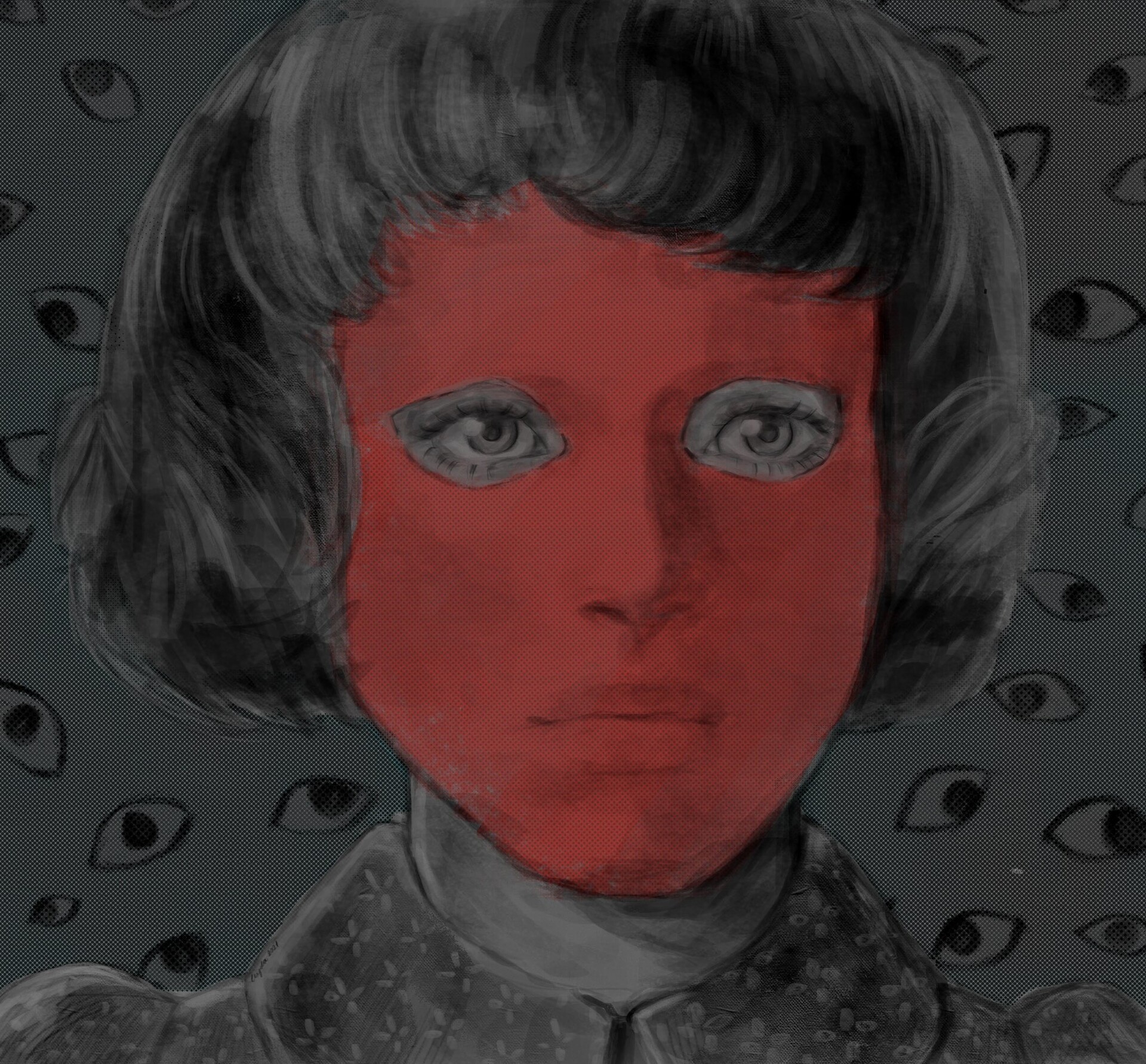 ArtStation eyes without a face