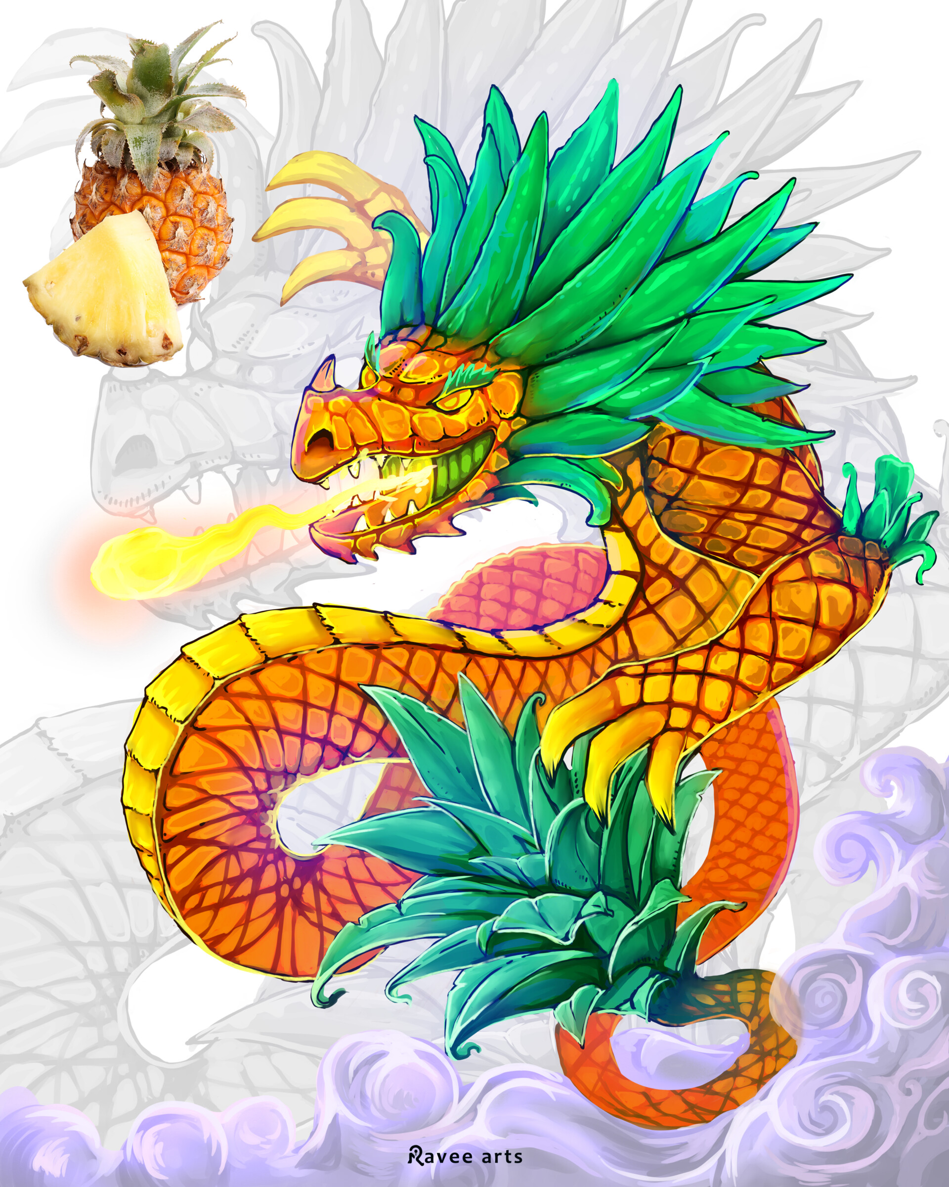 ArtStation Pineapple Dragon