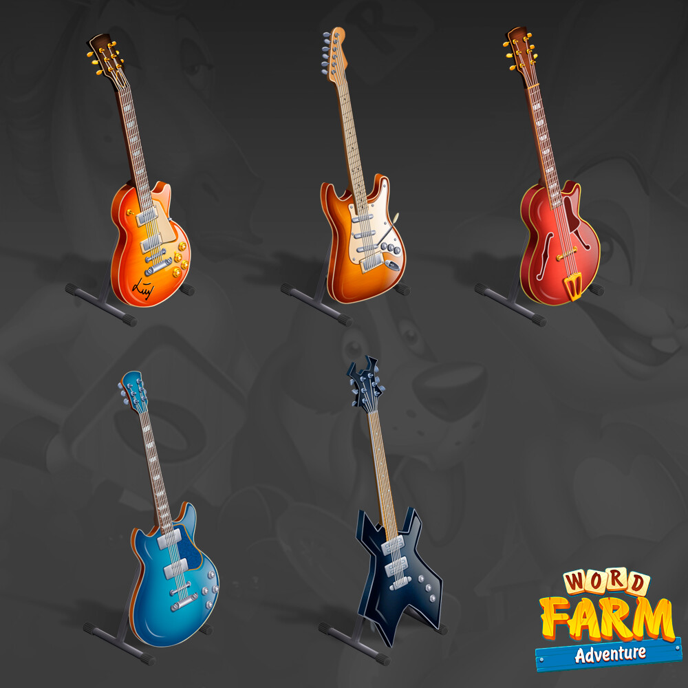 ArtStation - electric guitar