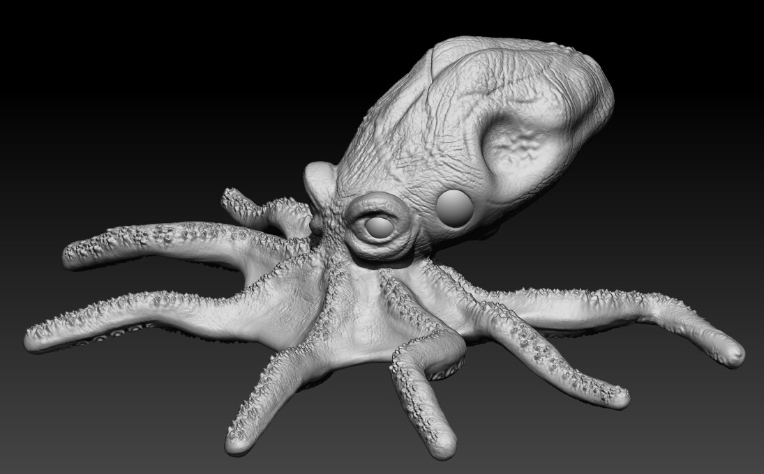 how to make an octopus in zbrush
