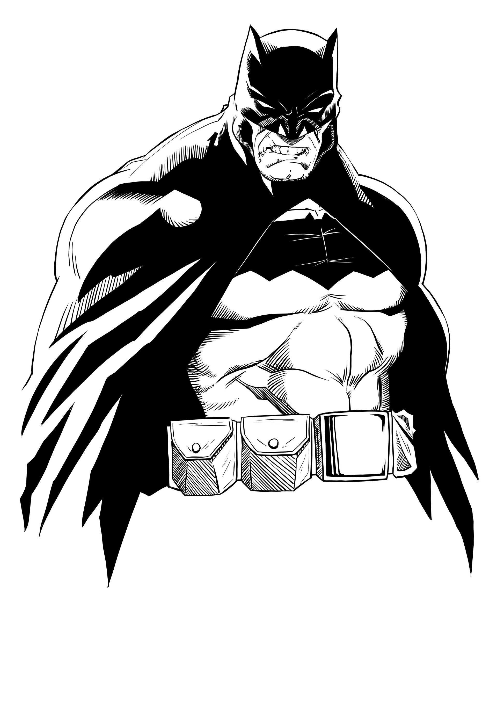 ArtStation - Batman inked