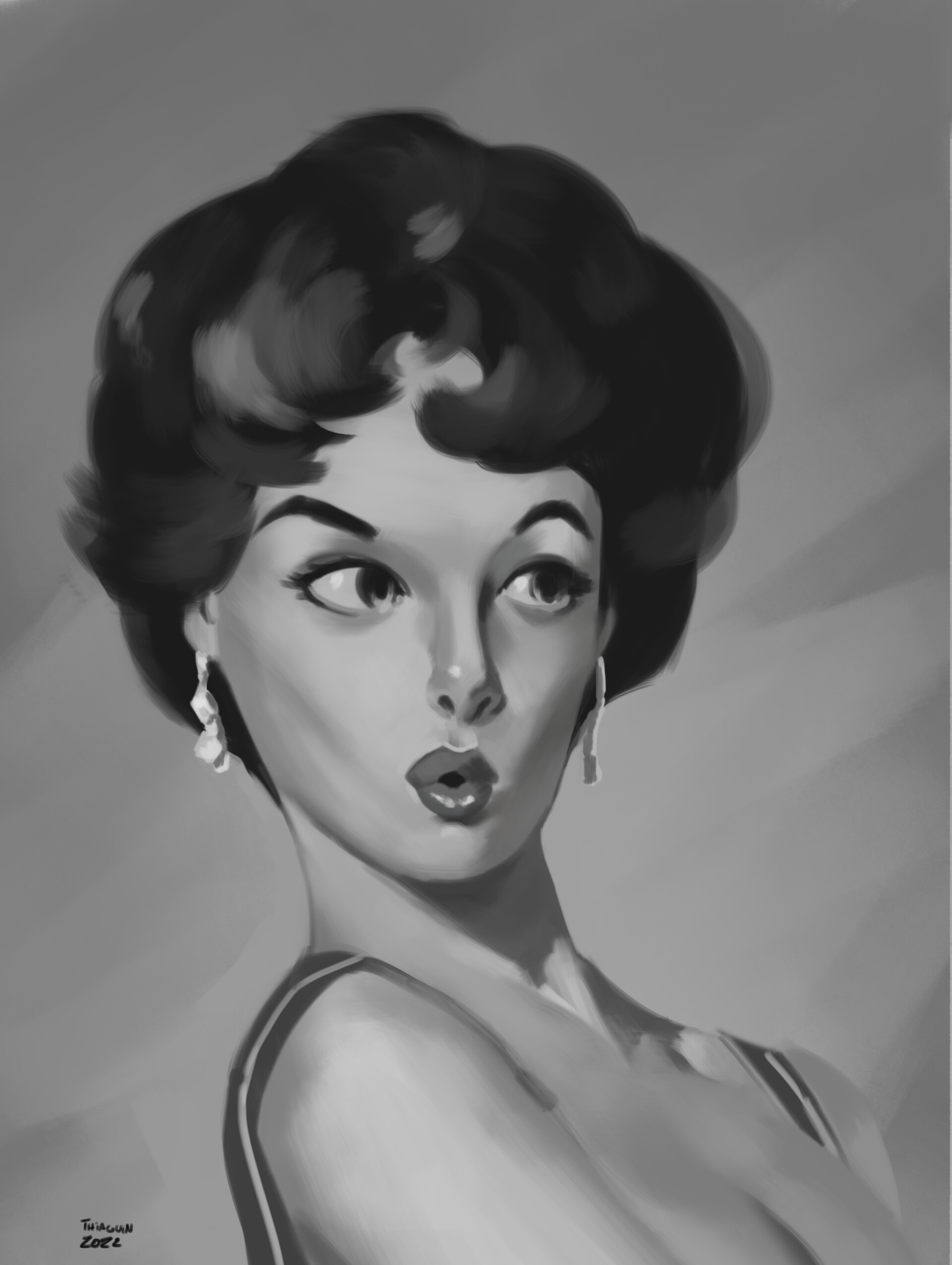 ArtStation - Pin up that i did based on a Gil Elvgren's piece