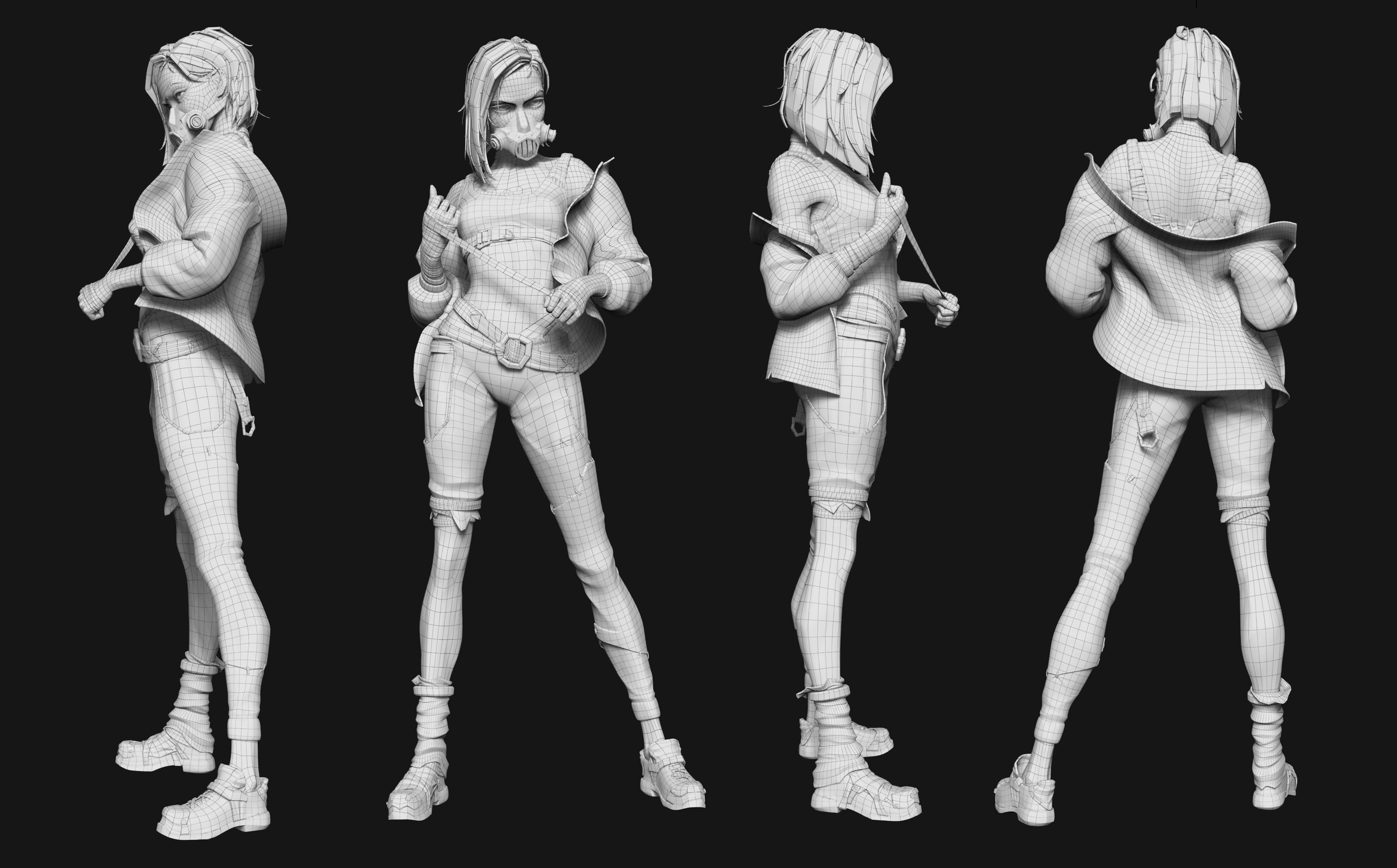 ZBrush 1st Subdiv level: 83 775 Tris