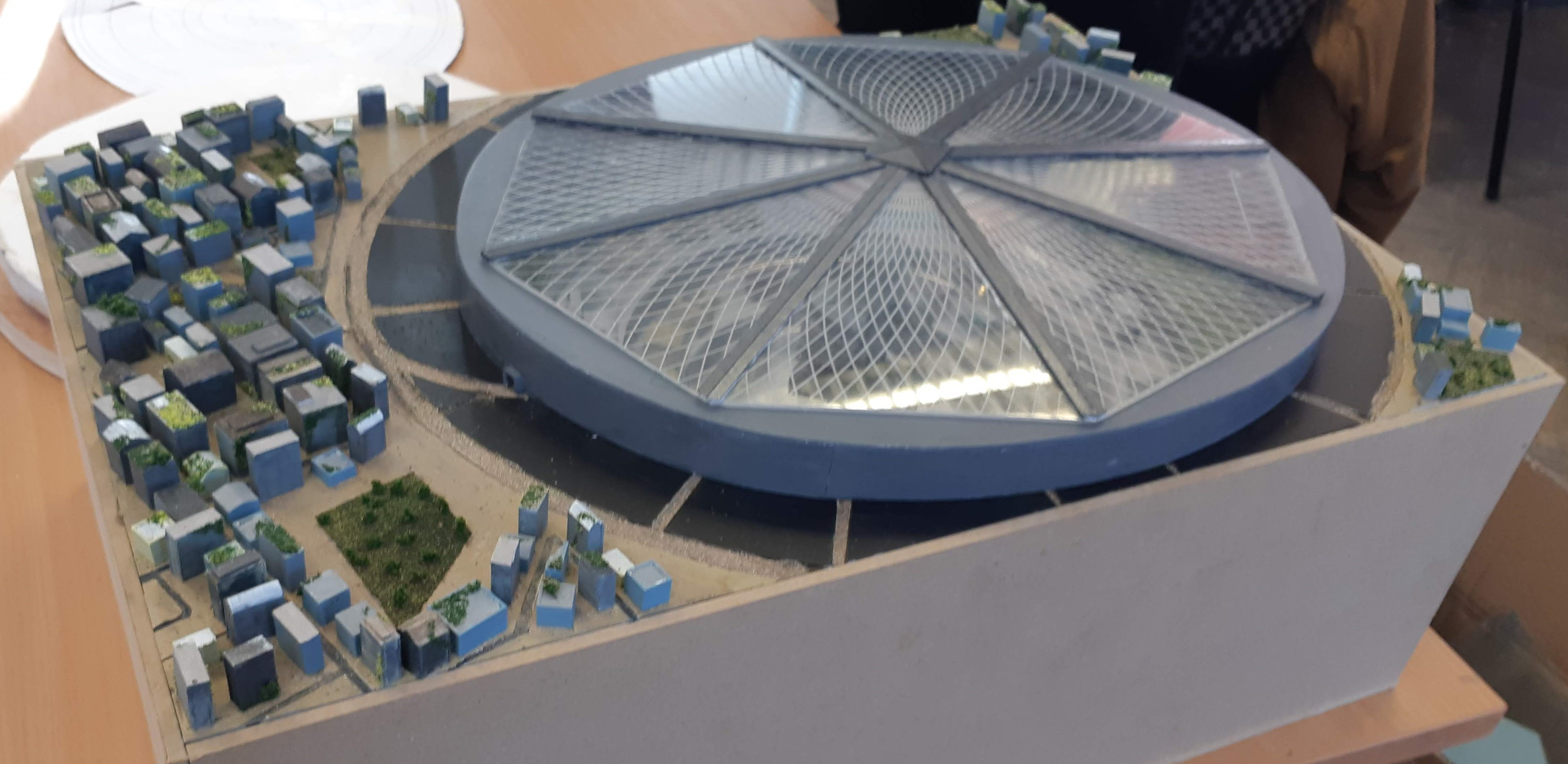 Full model of the dome and city