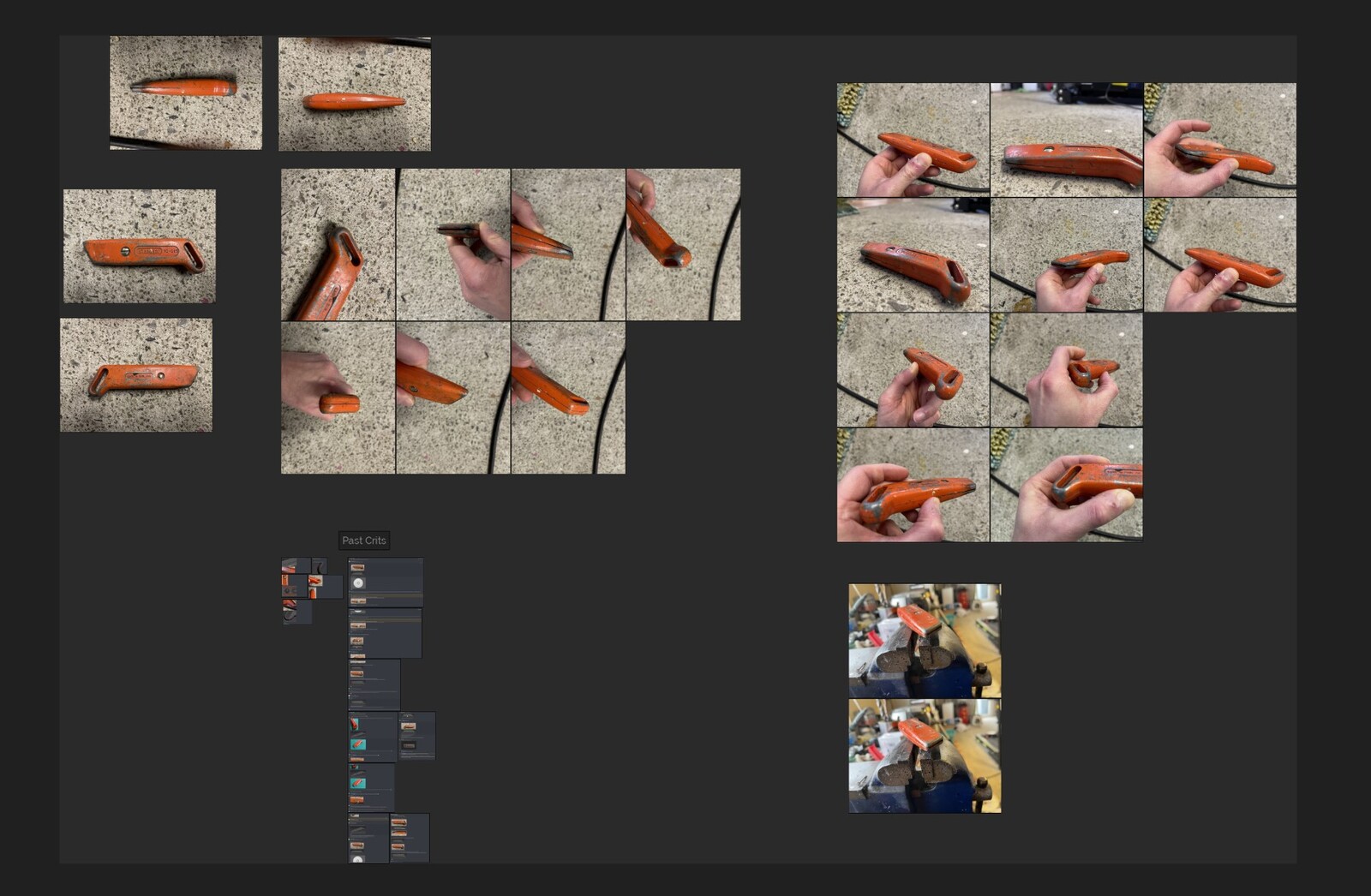 Reference images, all taken by myself. Some feedback screen captures in there too. 