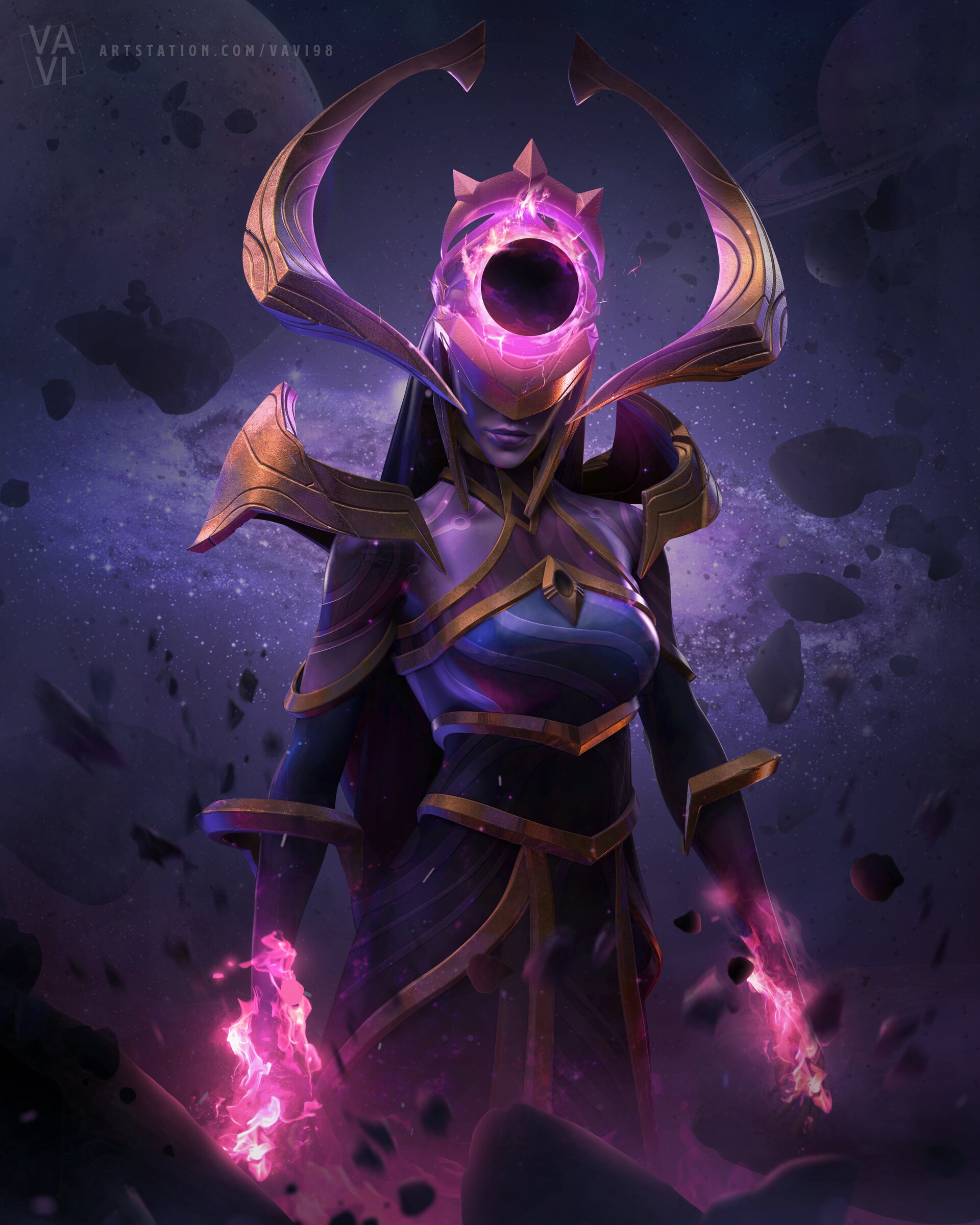 ArtStation - LOL Lissandra Dark Cosmic "Fanart" Sculpting/Modeling