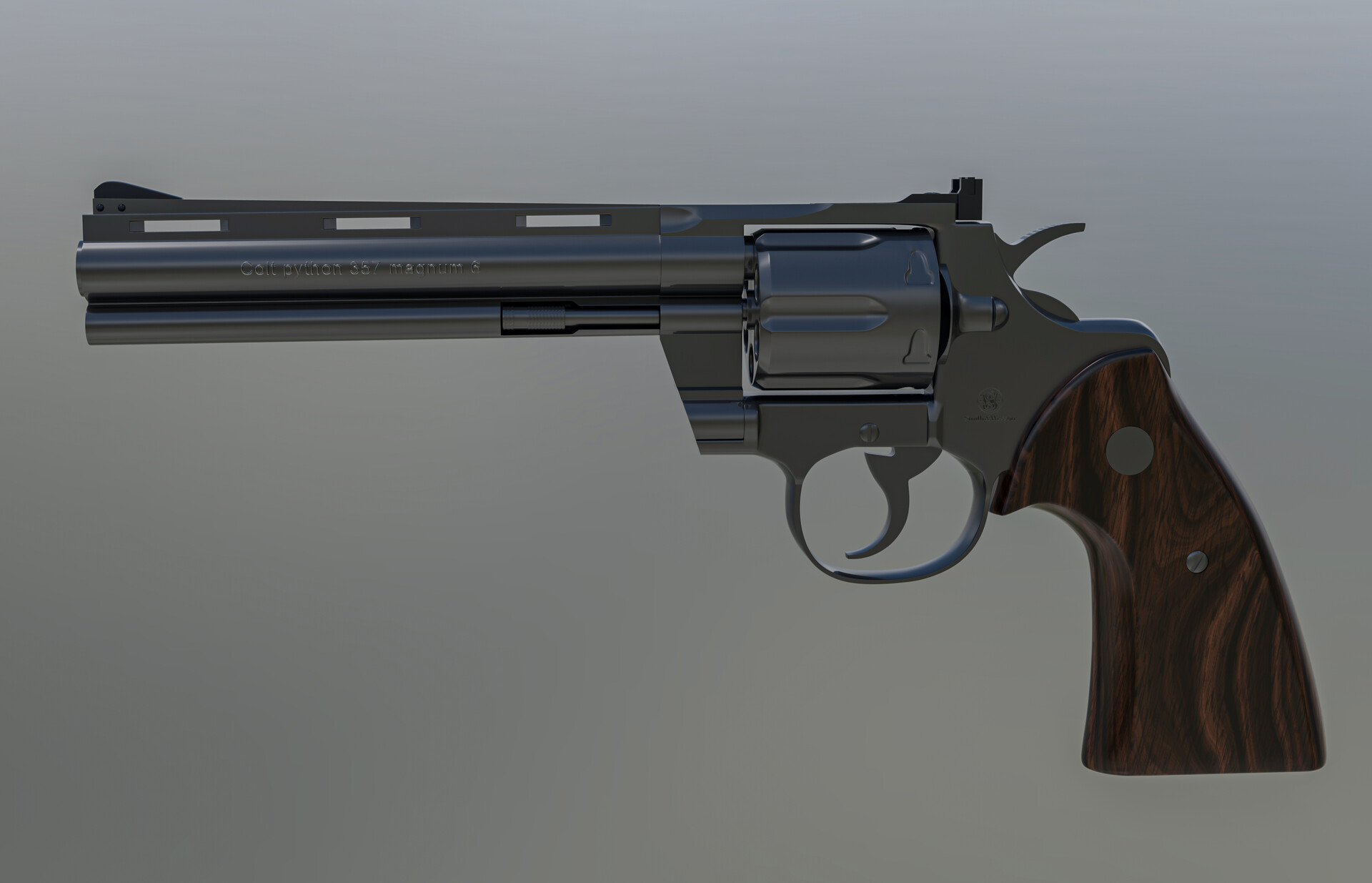 ArtStation - Colt python Revolver