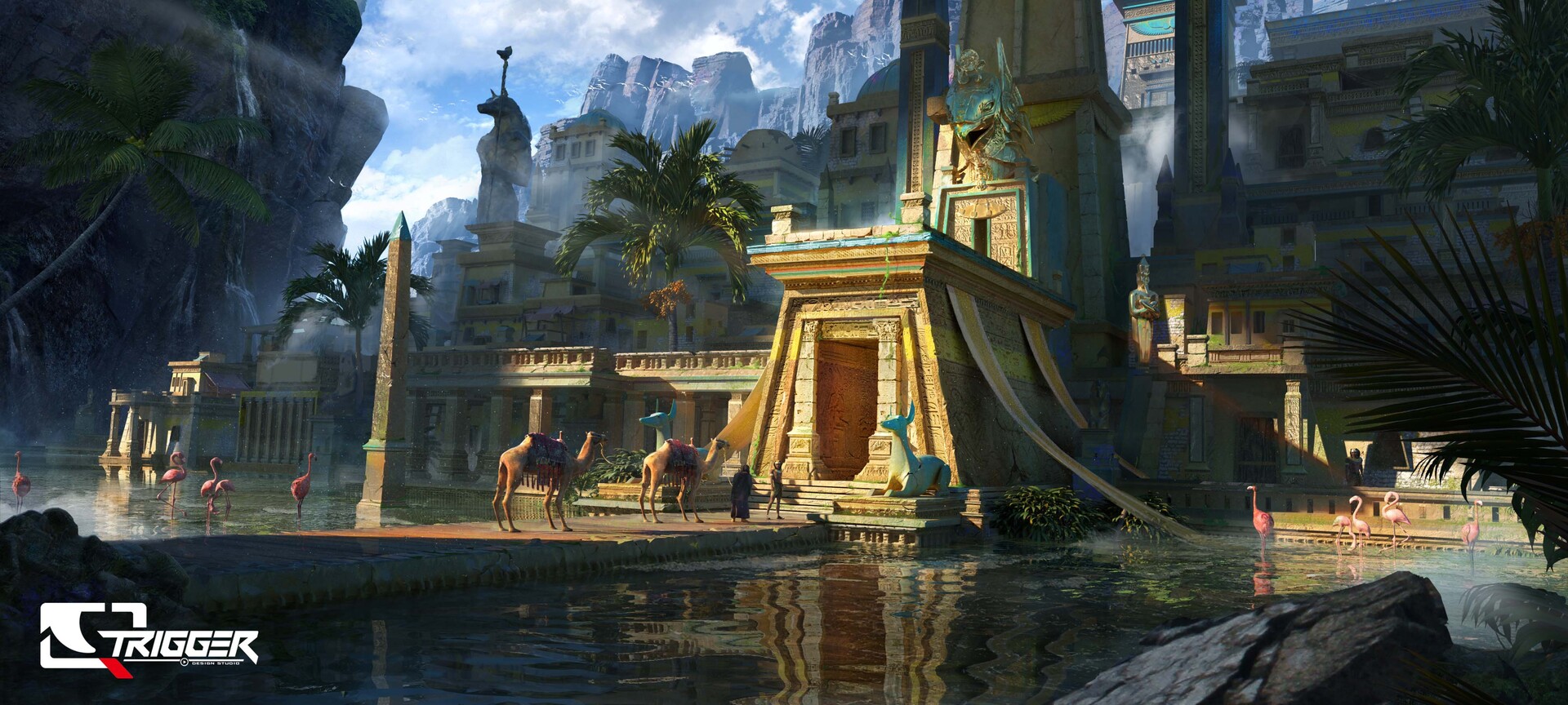 ArtStation   Desert Oasis ②