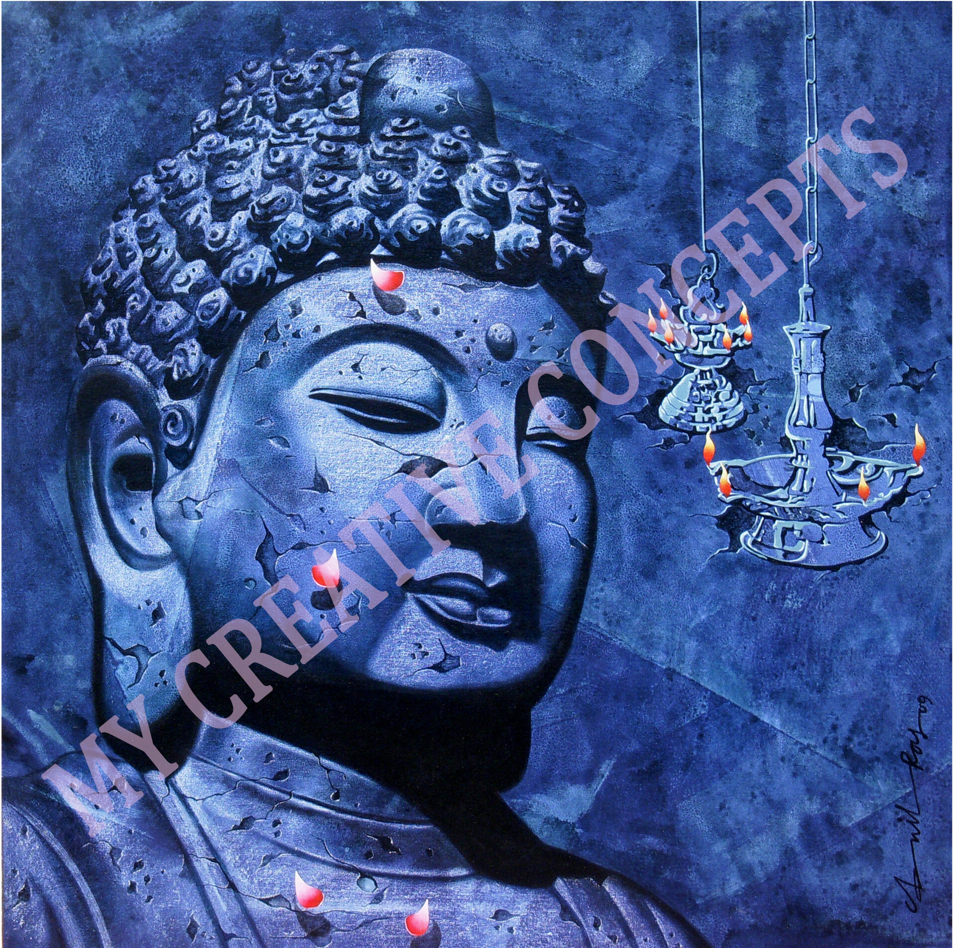 ArtStation my Creative Buddha Paintings