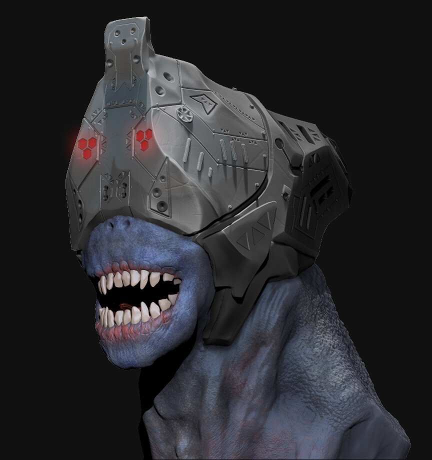 ArtStation SciFi Monster Bust Concept