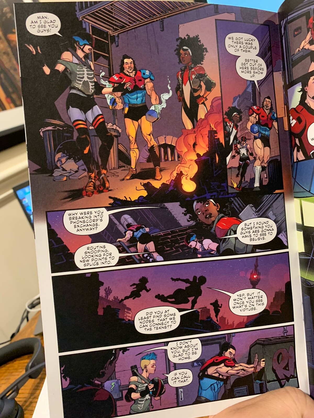 Final printed issue interior. Colors by Paris Alleyne.