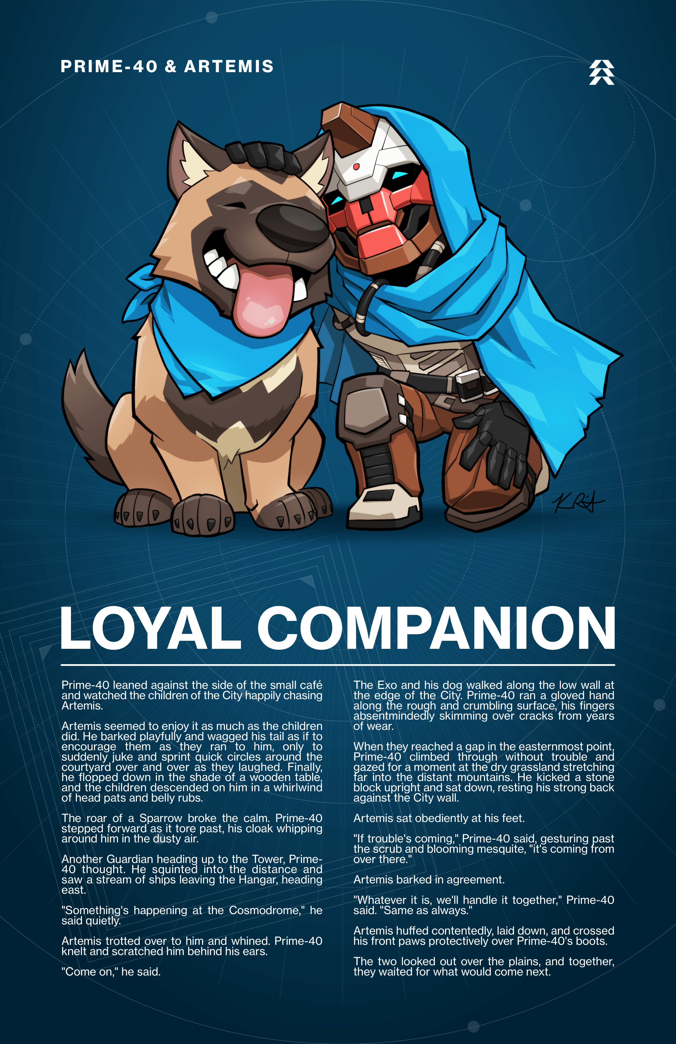 The poster presented to Cristian, with art by KevinRaganit 
https://twitter.com/KevinRAGES
https://kevinrages.artstation.com