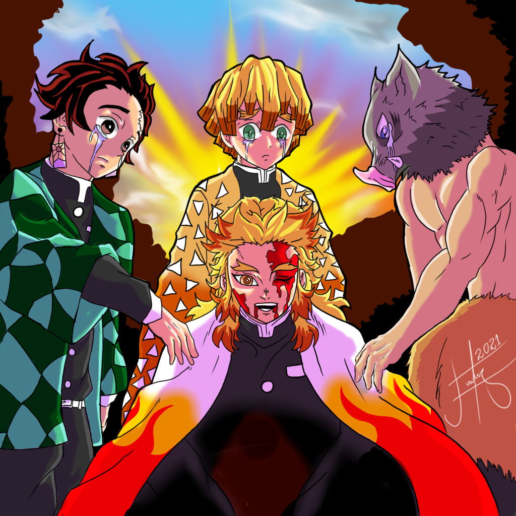 ArtStation - Kyojuro Rengoku