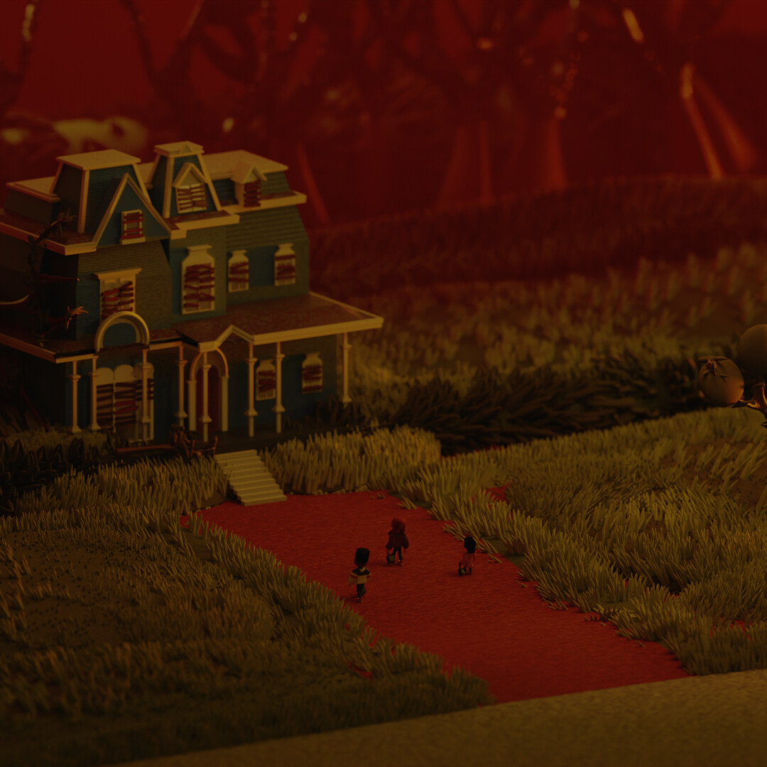 ArtStation Victor Creel's house Stranger Things