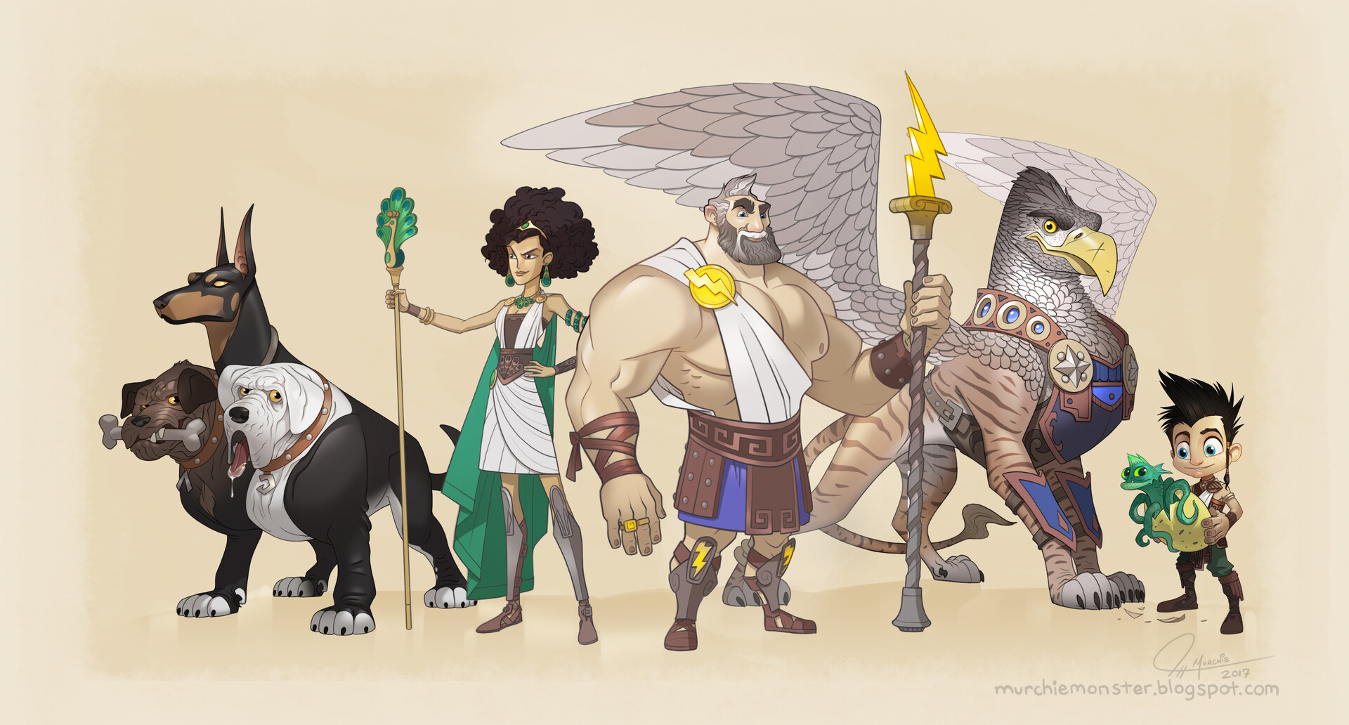 ArtStation Greek Mythological Character Concepts