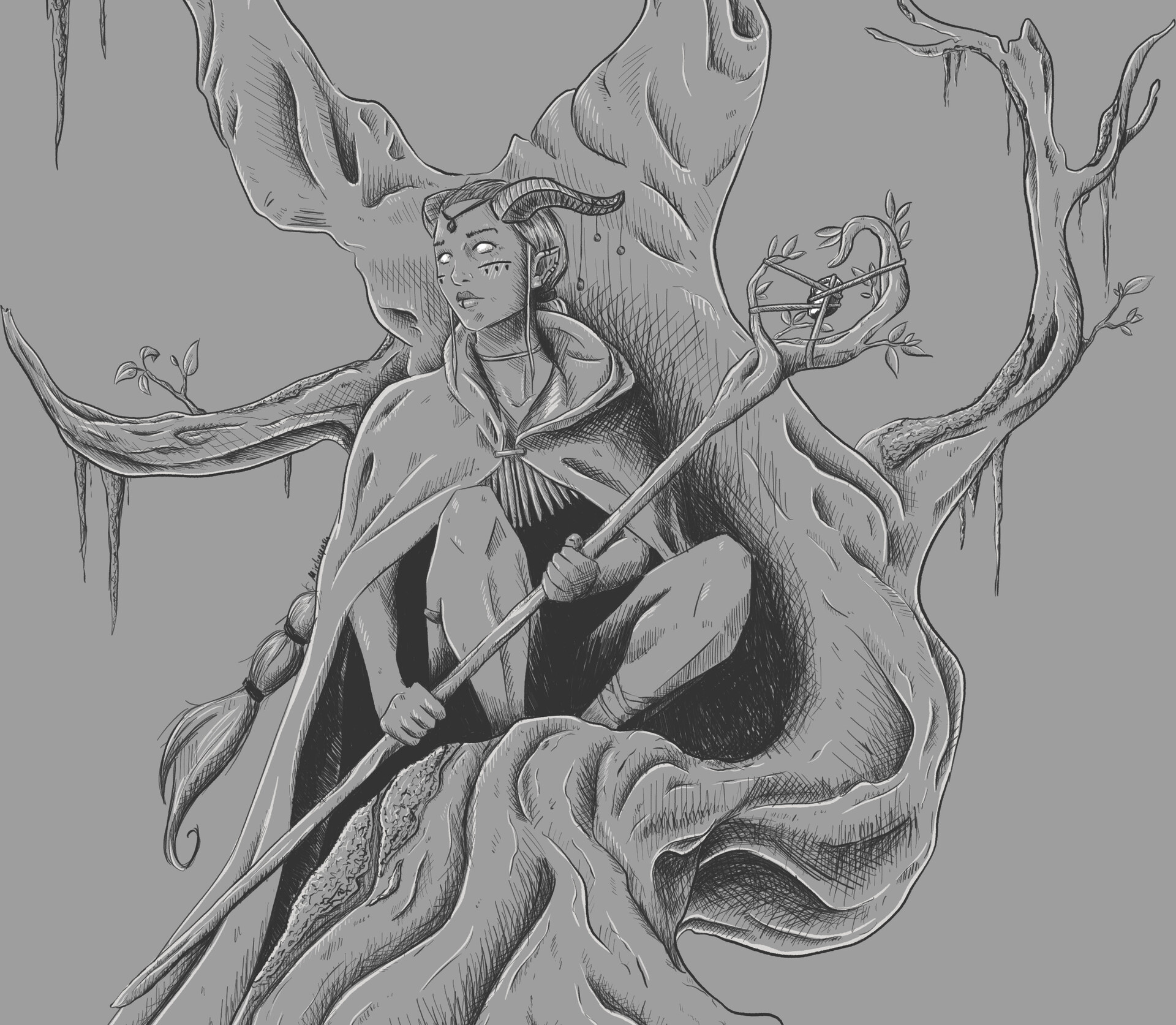 ArtStation - Tiefling Druid