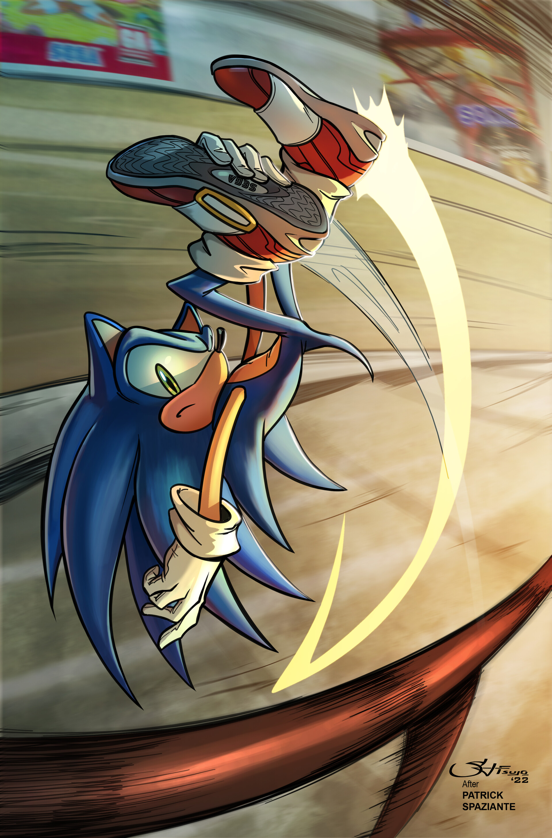 ArtStation - Sonic And Shadow ( Sonic Adventure 2 )