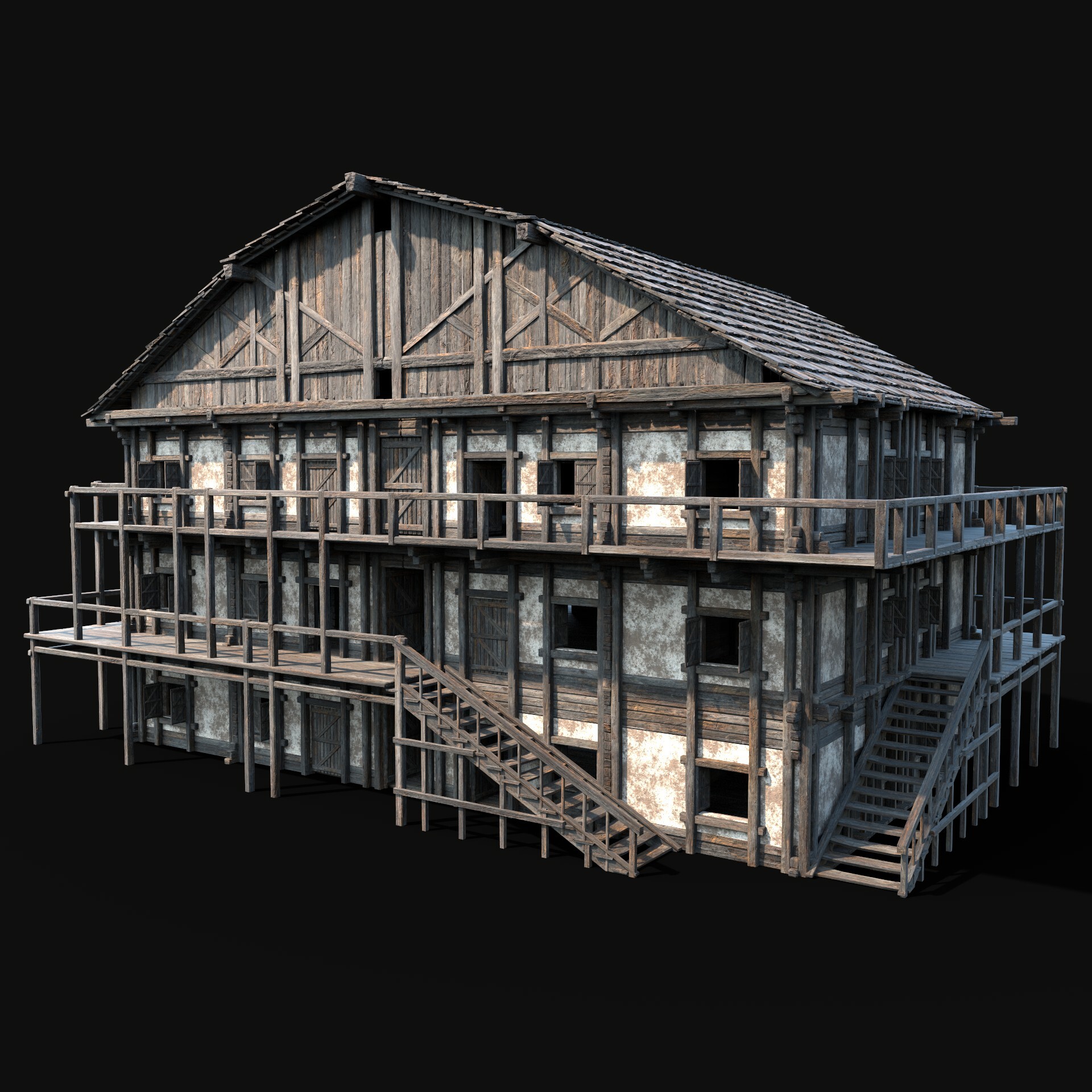 ArtStation - Medieval Tavern Building