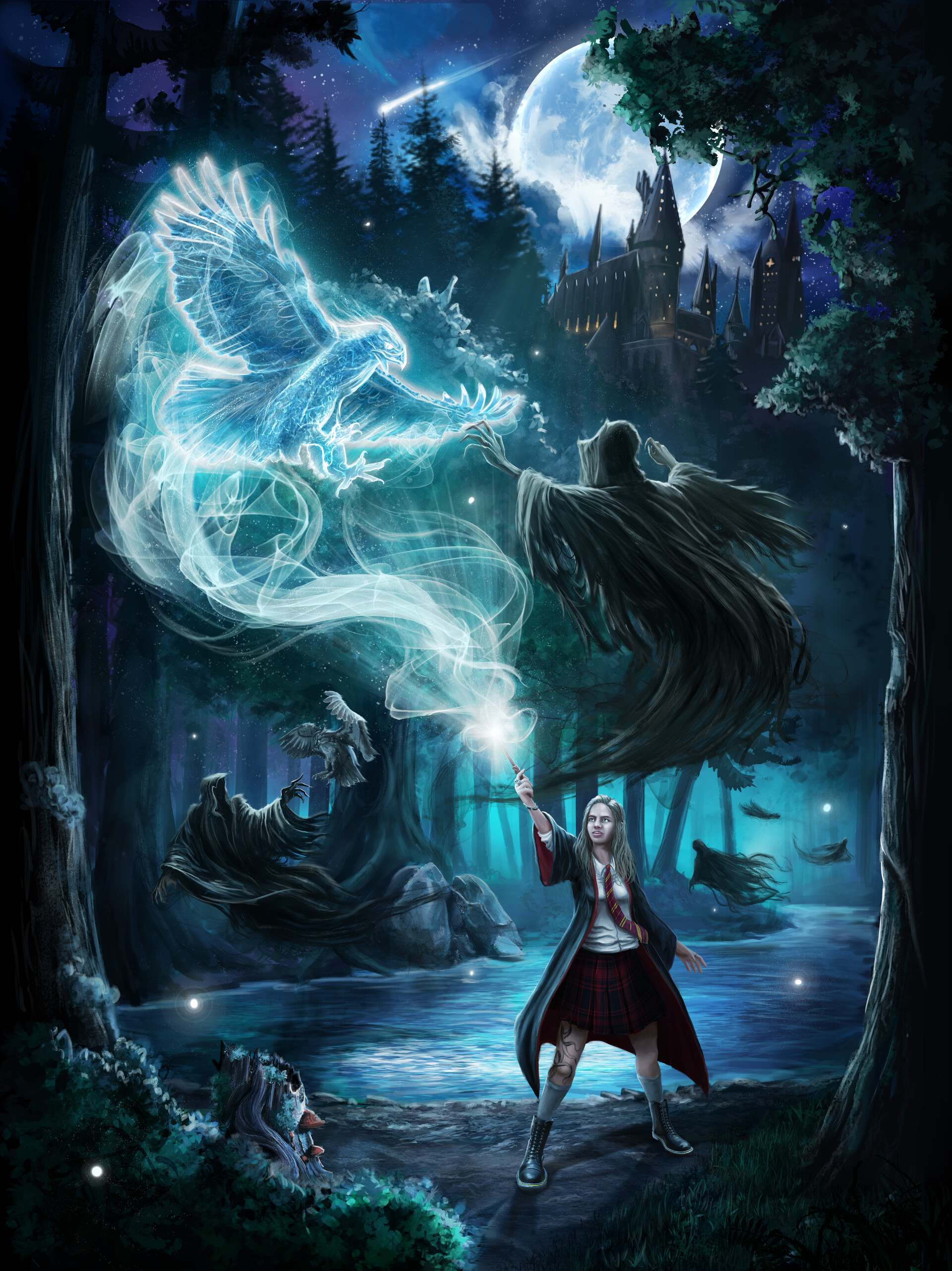 Nico Square - Wings of Protection (Harry Potter), image size:1920x2564