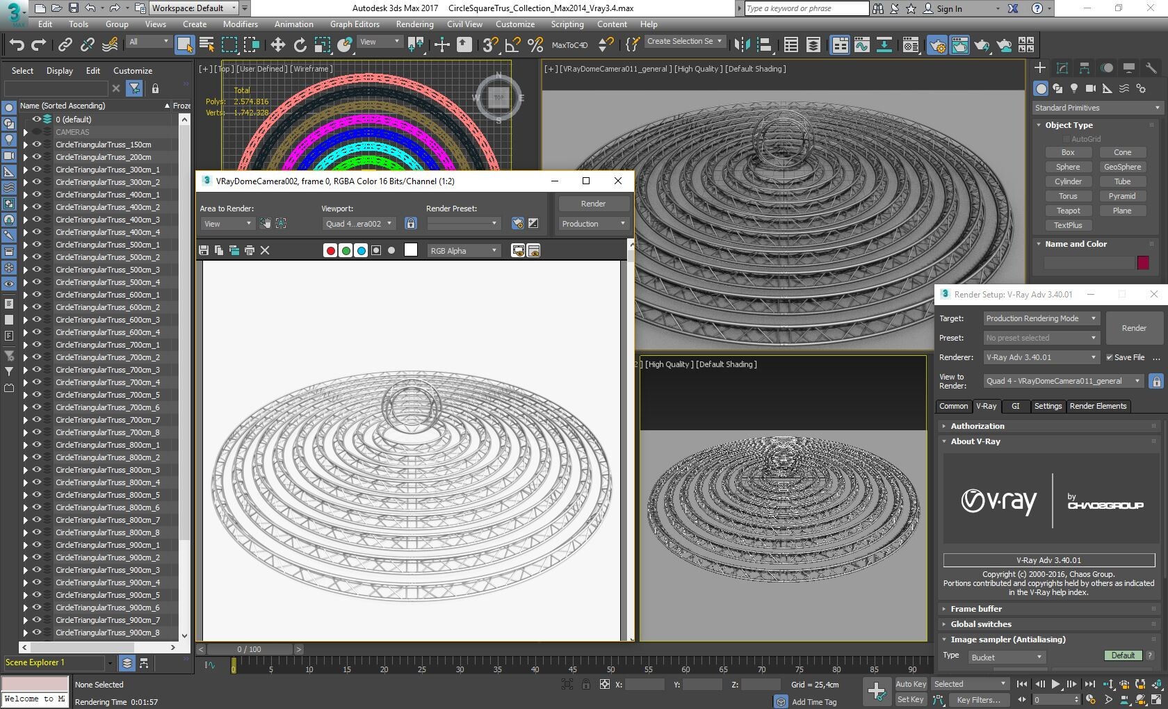 Module object. 3d Max 2014 Modular. Light Truss Triangle. Model model Stage Lights. Modular object.