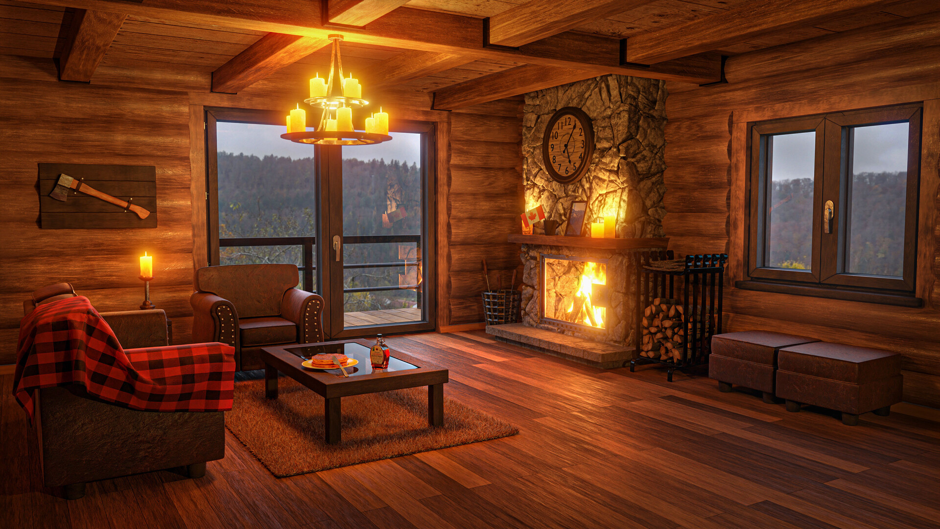 ArtStation - Lumberjack's room