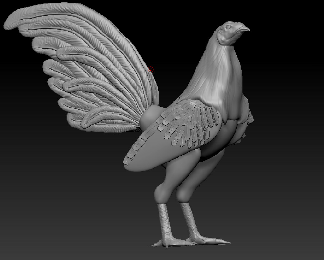 ArtStation - Life size 3d printed rooster