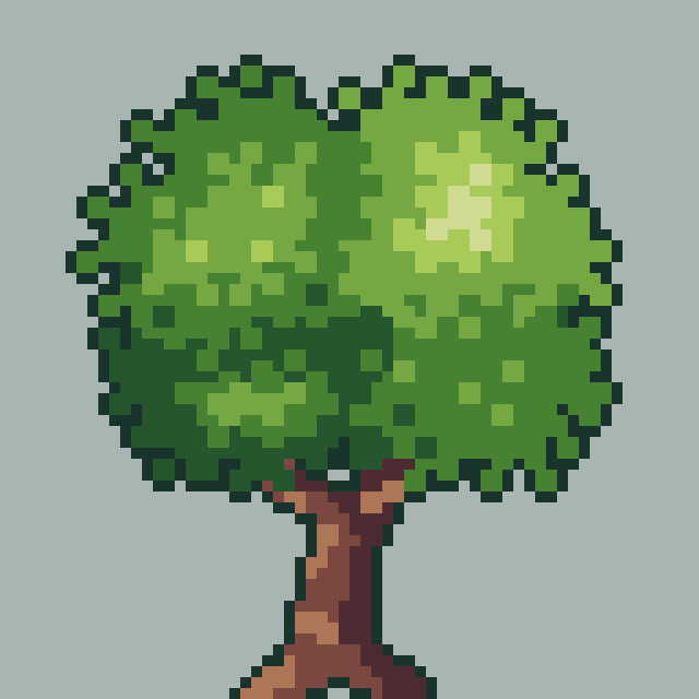 ArtStation I drew this little tree emoji 🌳