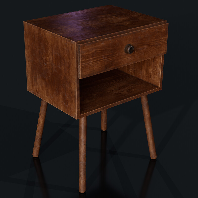 Old Nightstand - (Horror Bedroom)