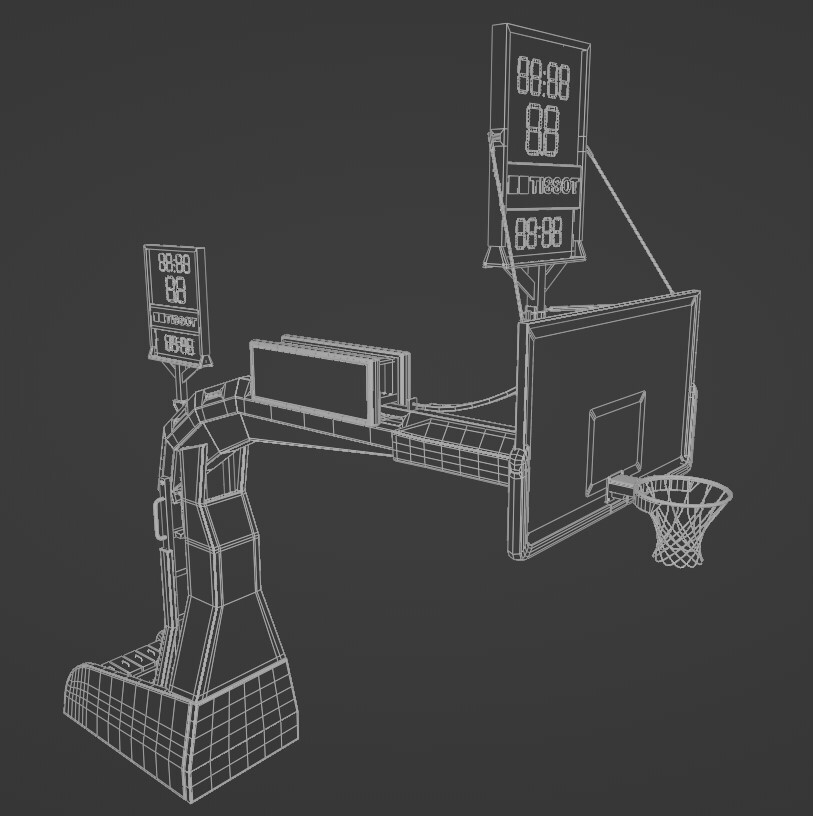 ArtStation - Basketball Hoop System 3D Model