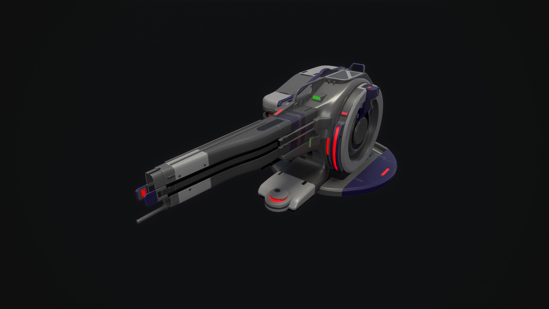 ArtStation Gauss Cannon