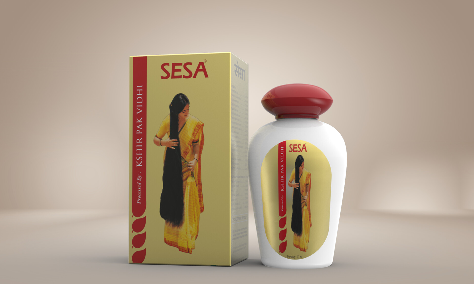 ArtStation - Sesa Ayurvedic Hair Oil Product 3D Modeling