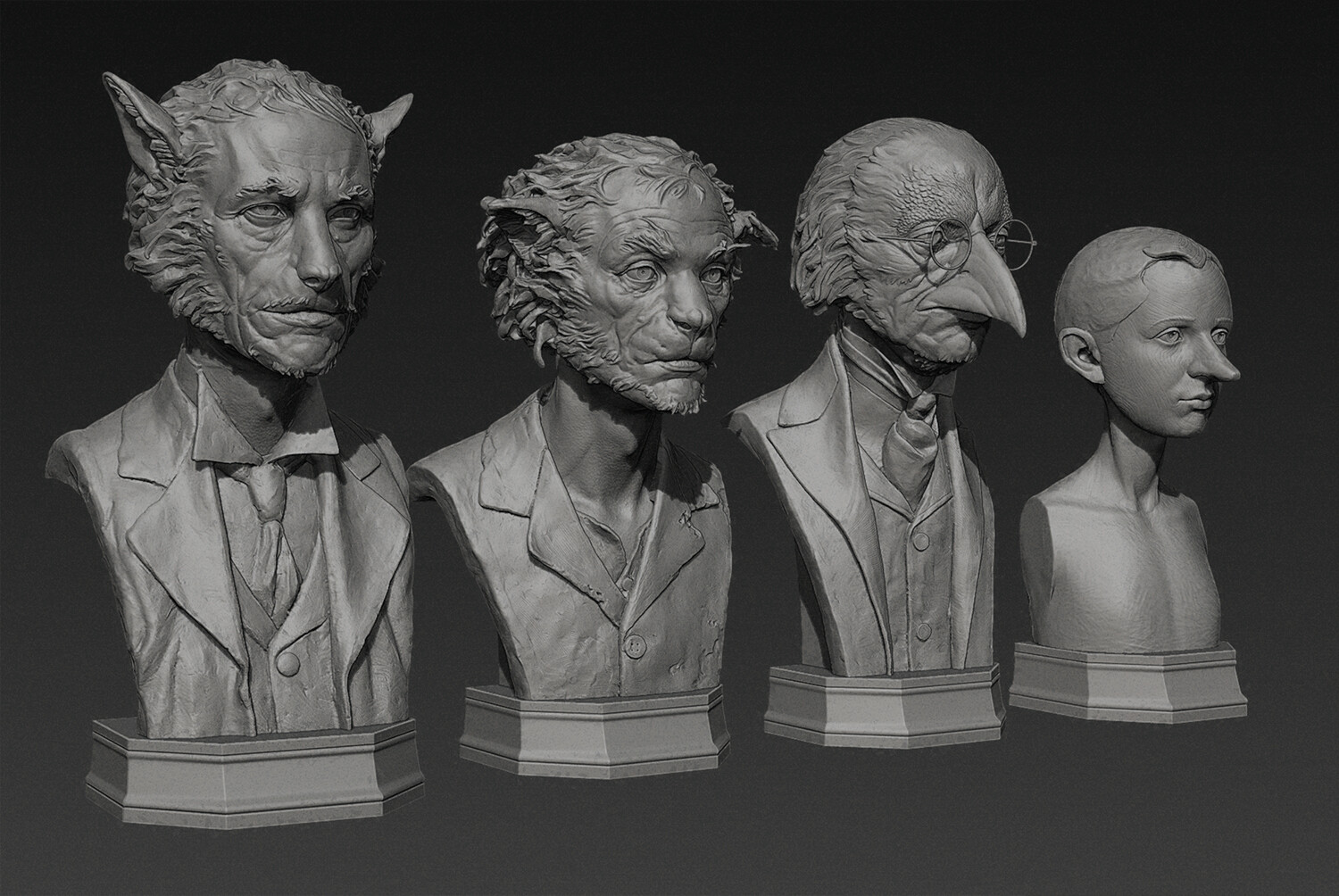 Pinocchio (2019) Character Concepts Compilation